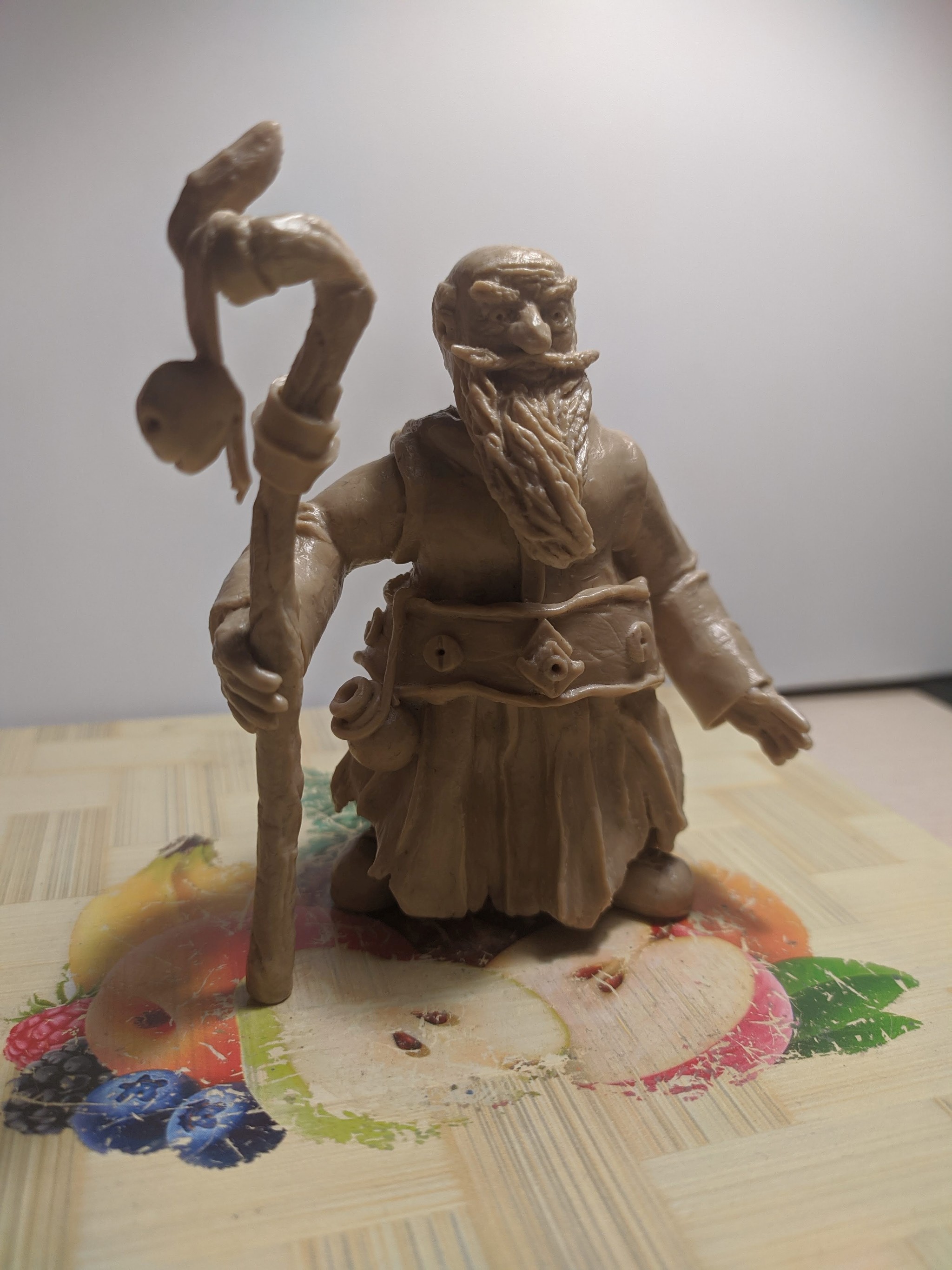 Sculpture Magician - My, Hobby, Лепка, Creation, Sculptural plasticine, Handmade, Characters (edit), Character Creation, Longpost, Needlework with process, Magician, Magic