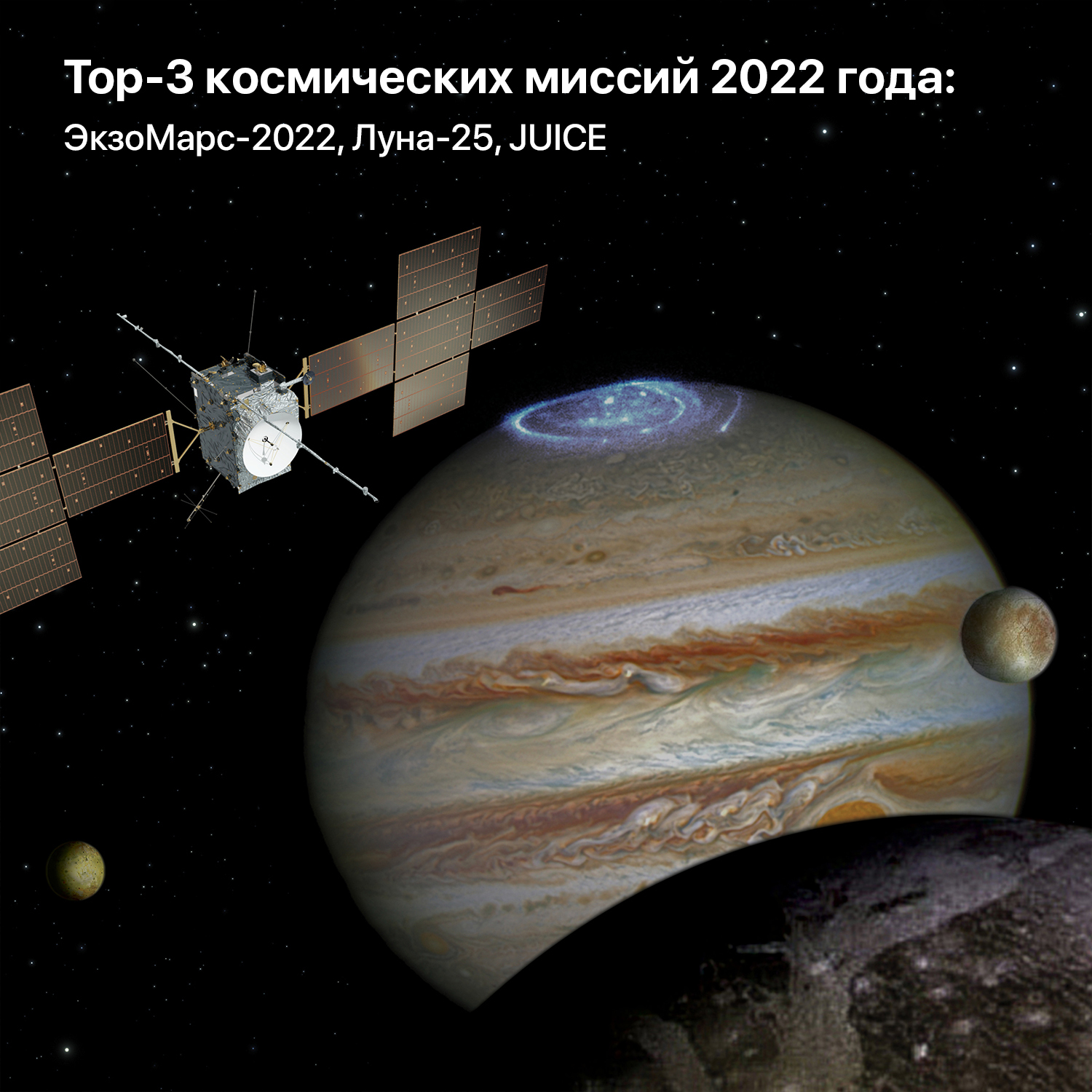 Three of the most interesting space missions of 2022: the Moon, Mars and the satellites of Jupiter - My, Space, Cosmonautics, Roscosmos, NASA, Esa, solar system, Longpost