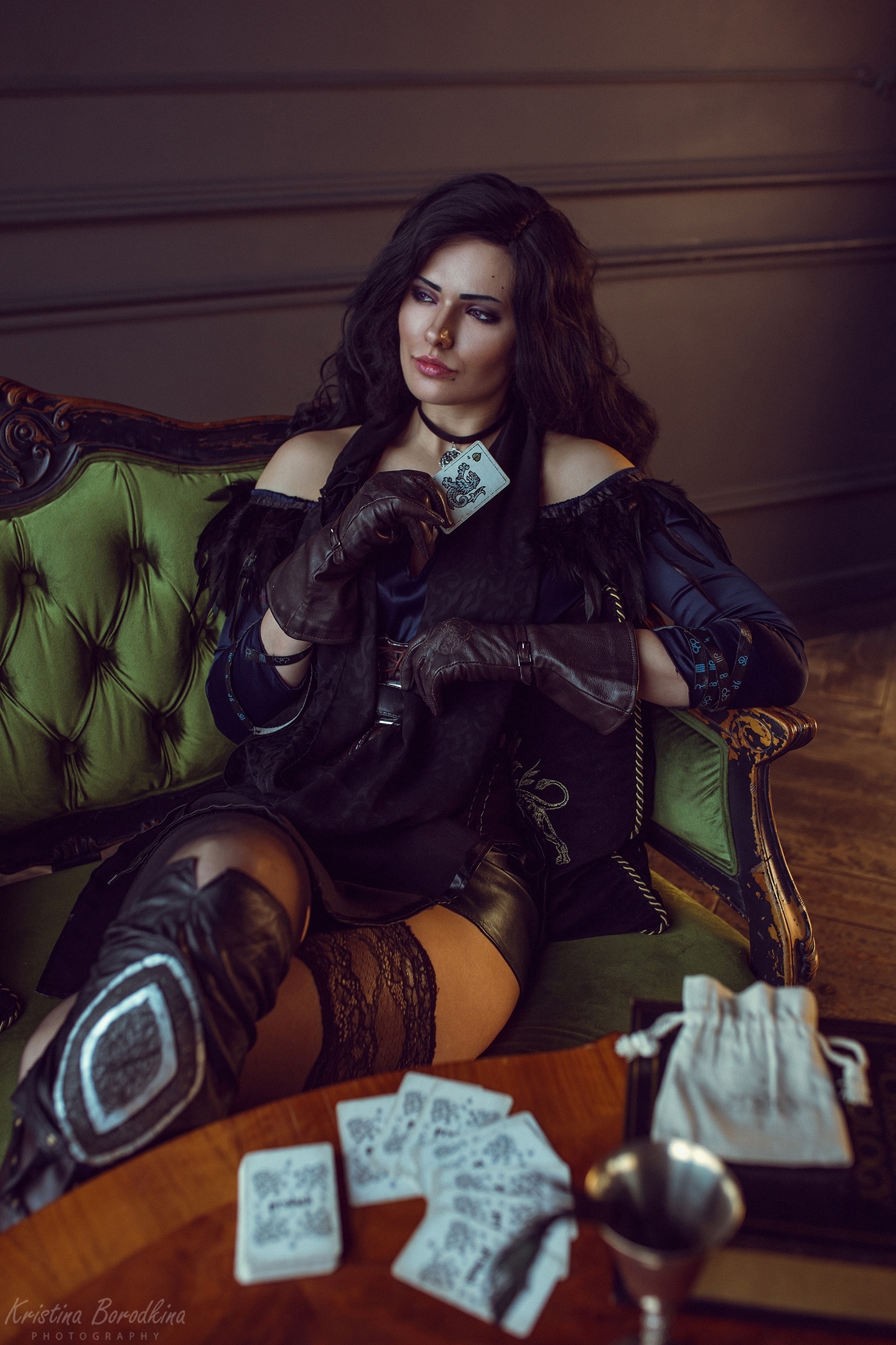 Best Cosplay on Yennefer - Cosplay, Yennefer, Witcher, Longpost, Miroslava Ladovir, Girls, Stockings