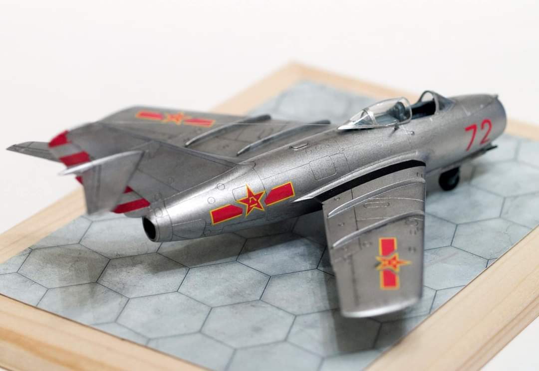 MiG-15 1/72 Eduard - My, Stand modeling, Scale model, Airplane, Miniature, Longpost