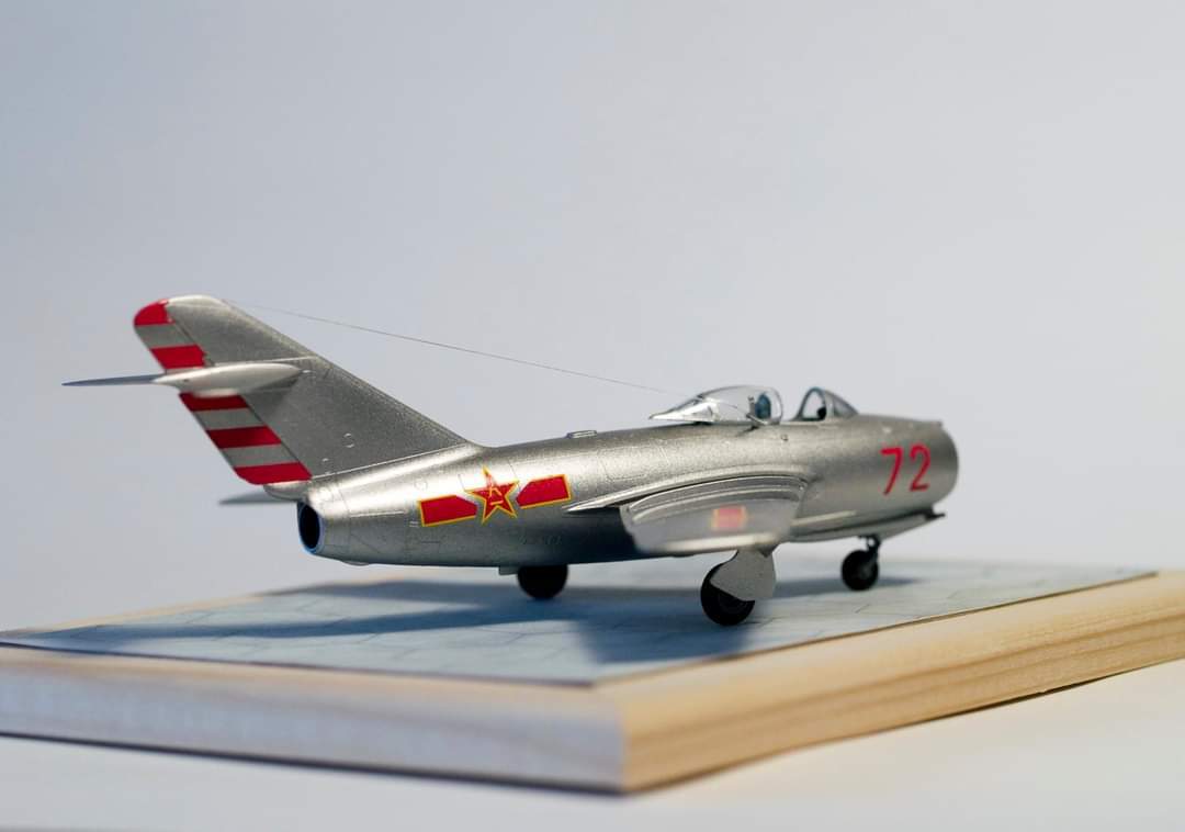 MiG-15 1/72 Eduard - My, Stand modeling, Scale model, Airplane, Miniature, Longpost