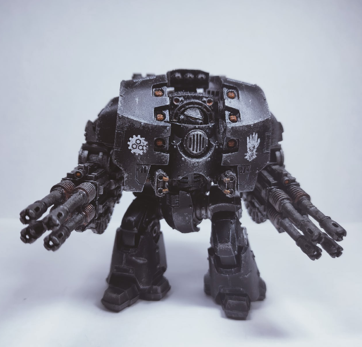 Iron Hands, покрас - Моё, Iron Hands, Покраска миниатюр, Wh miniatures, Warhammer 40k, Длиннопост