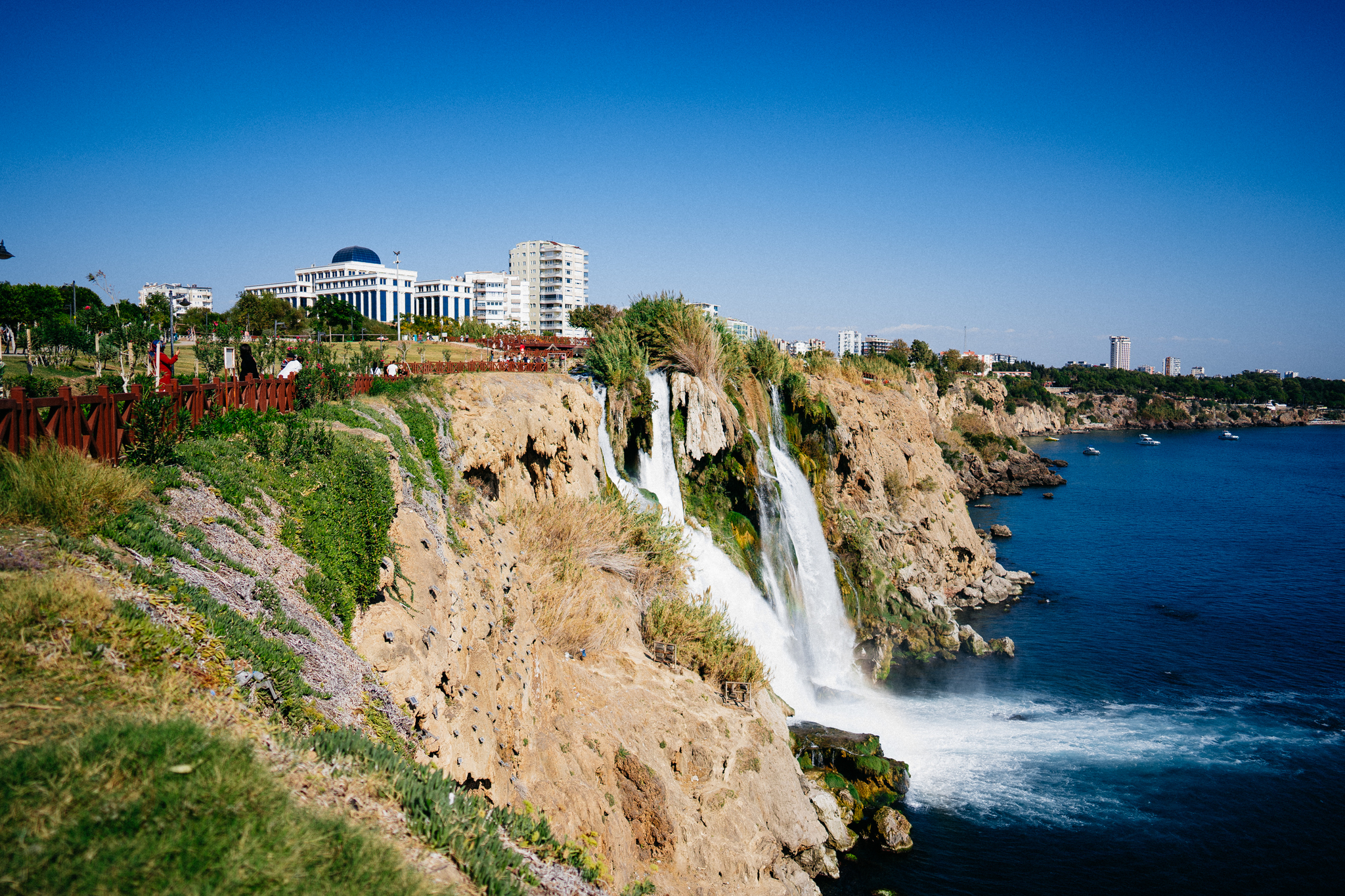 Duden Waterfall. Karpuzkaldyran - My, Turkey, Relaxation, Antalya, Travels, Vacation, Mediterranean Sea, Waterfall, Longpost