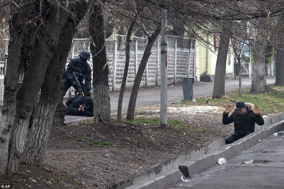 Capture of militants by special forces in Almaty - Kazakhstan, Protests in Kazakhstan, Arrest, Video, Longpost, Politics