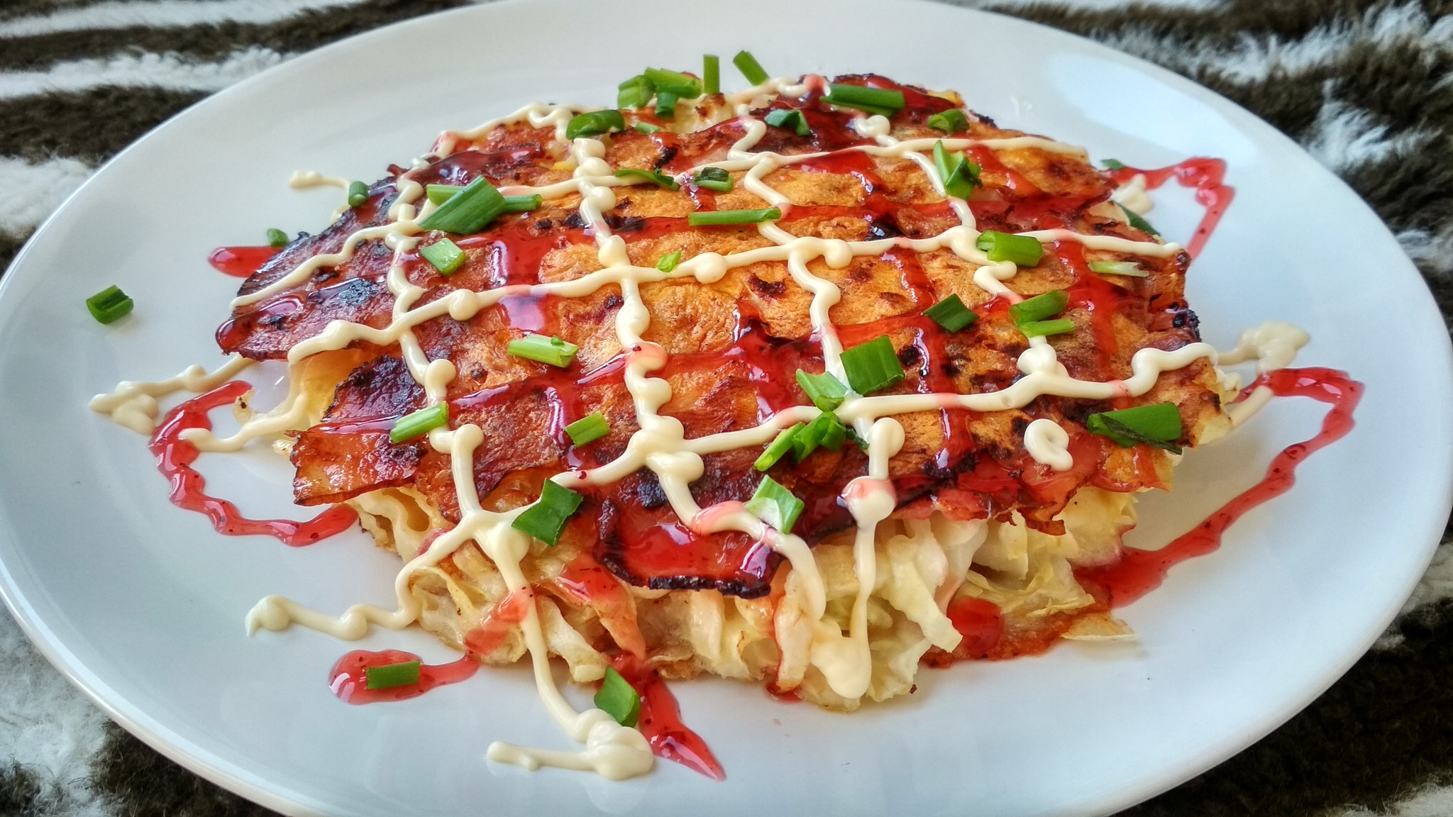 Okonomiyaki - My, Recipe, Japanese food, Breakfast, Longpost