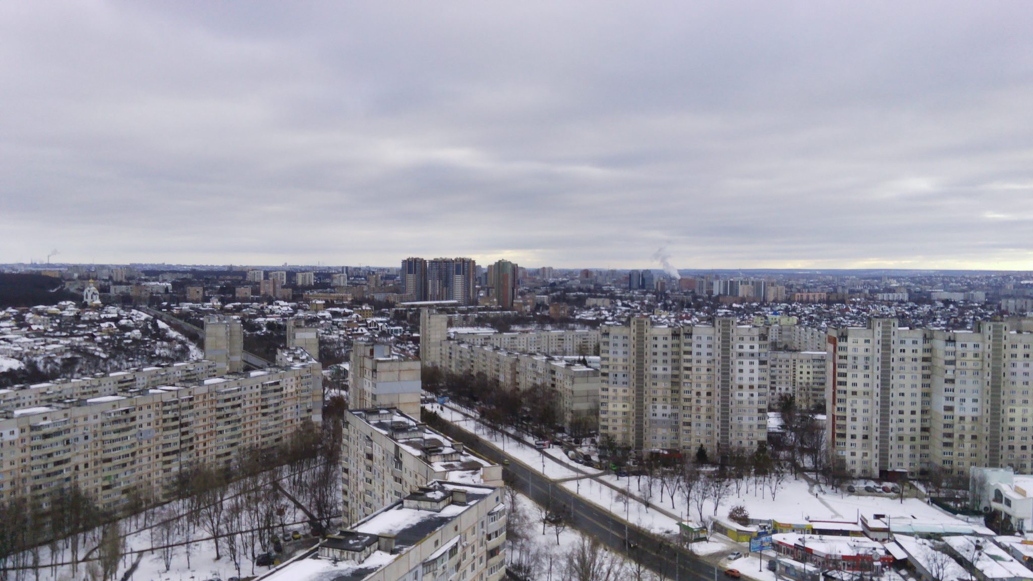 Winter decay of the sleeping area - My, Kharkov, Drone, Fuck aesthetics, Quadcopter, The photo, Beginning photographer, Town, Longpost