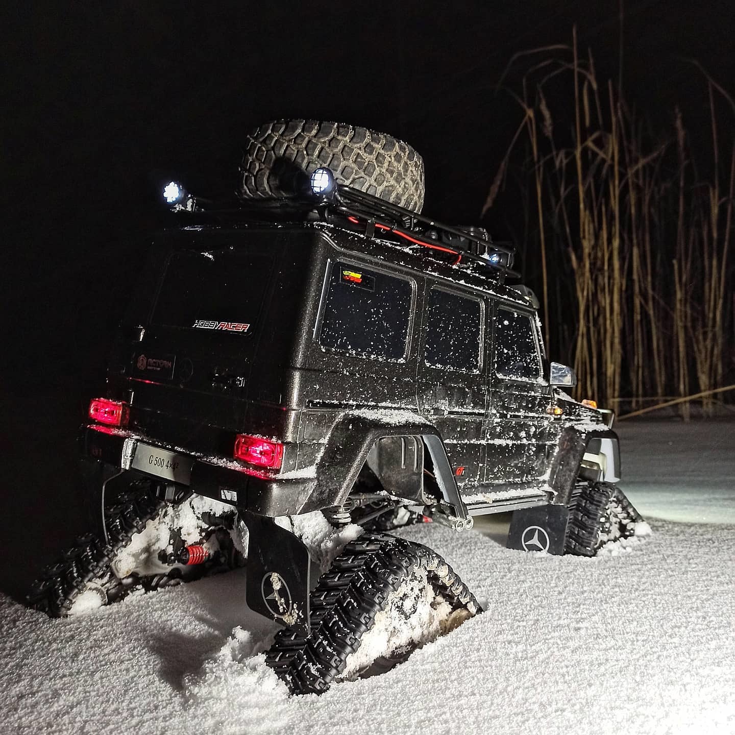 Mercedes-Benz G500 night photo shoot - My, The photo, Winter, Hobby, Interesting, Night, Auto, Longpost