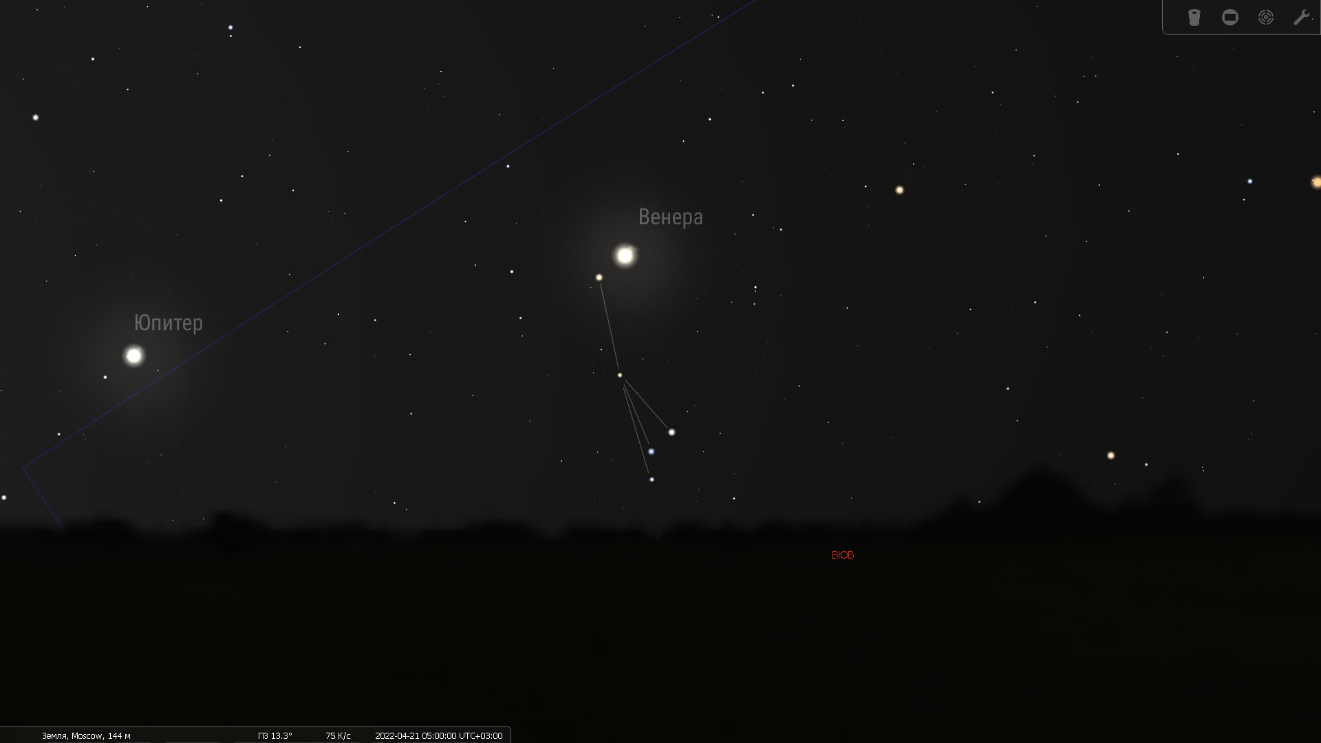 Venus. Morning Visibility 2022 - My, Astronomy, Planet, Space, Stars, Venus, Astronomical calendar, 2022, Video, Longpost