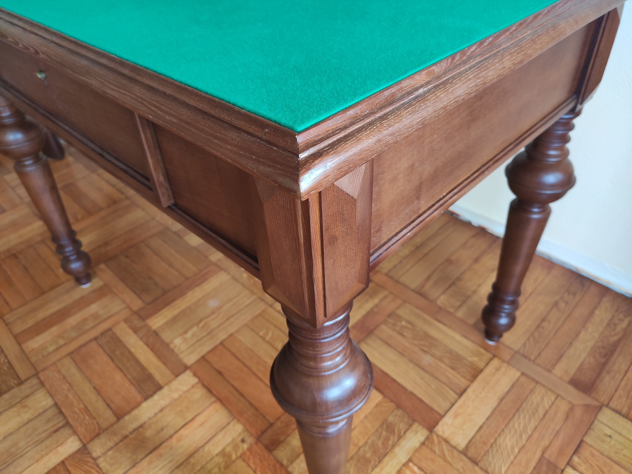 From dirt to Kings - My, Table, Restoration, Furniture, Needlework without process, Oak, Textile, Update, Painting, Woodworking, Interesting, Longpost