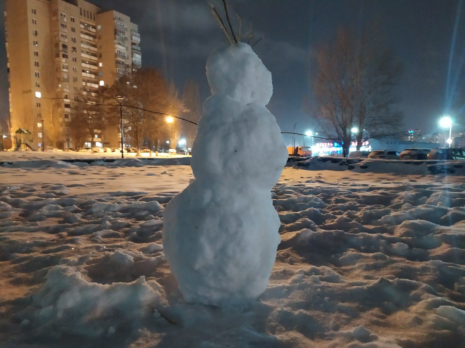 Little Snowman - My, New Year, snowman, The photo