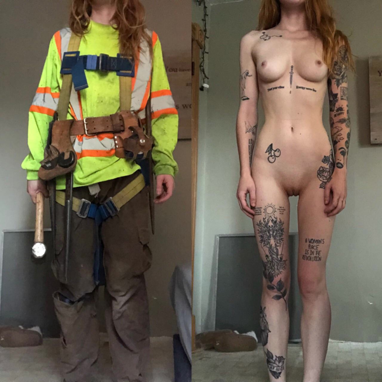 From machine to machine runs - NSFW, Erotic, Girls, Cosplay, Boobs, Tattoo, No face, Girl with tattoo