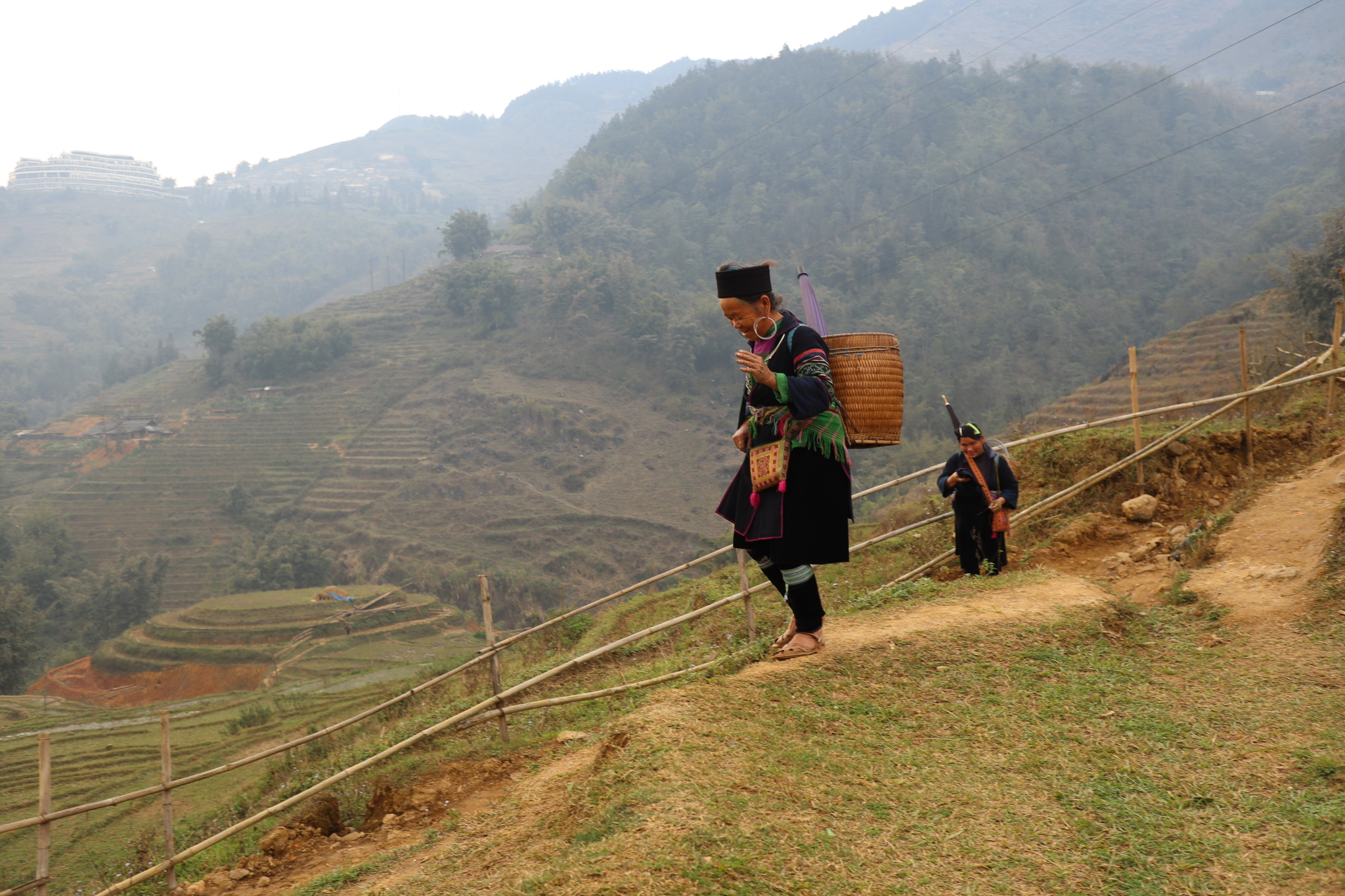 Black Khmong - My, Vietnam, Sap, Terrace, Women