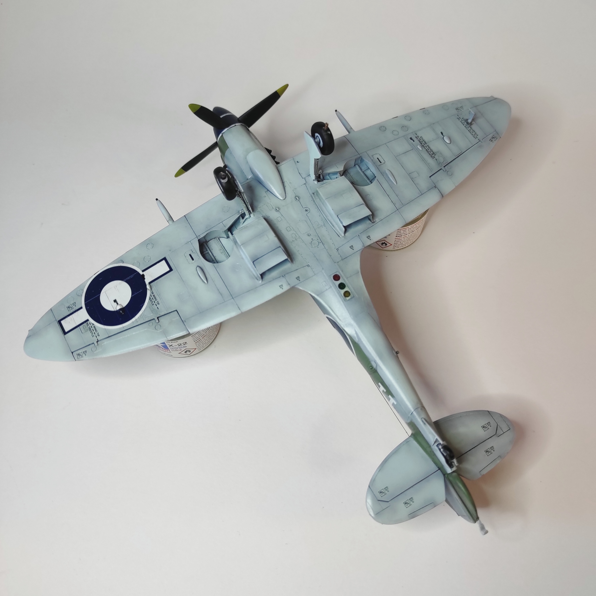 Supermarine Seafire Mk.XV 1/48 Revell - My, Airplane, Miniature, Scale model, Stand modeling, Revell, Longpost