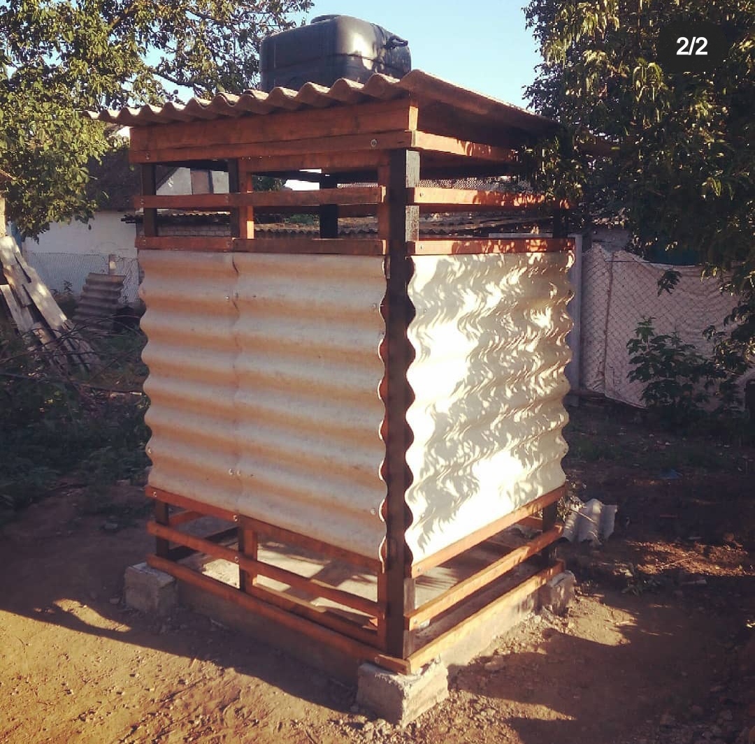 Summer shower, also on dendro-fecal technology - Handmade, Shower, Private house, With your own hands