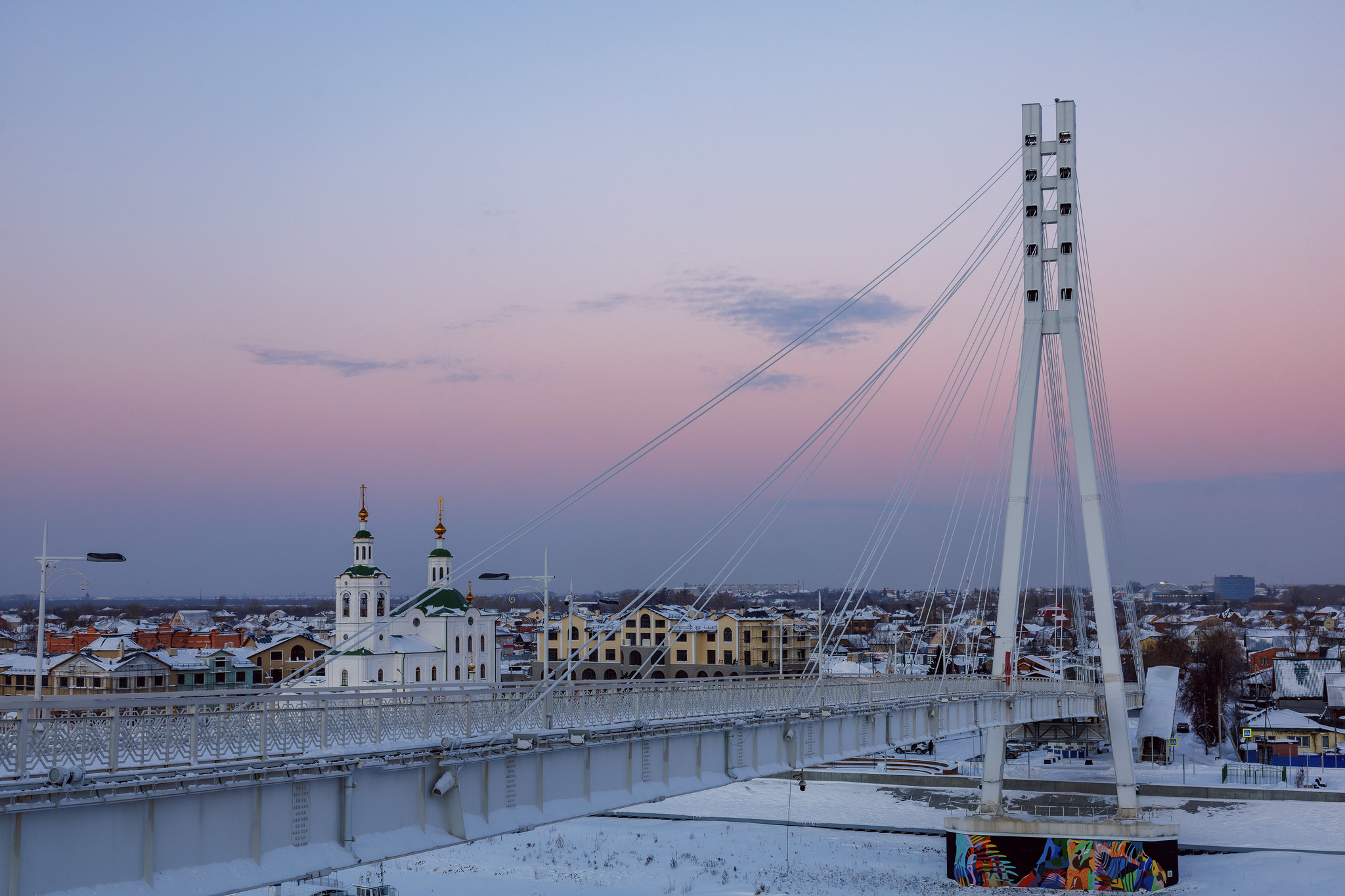 Мост Влюблённых в Тюмени | Пикабу