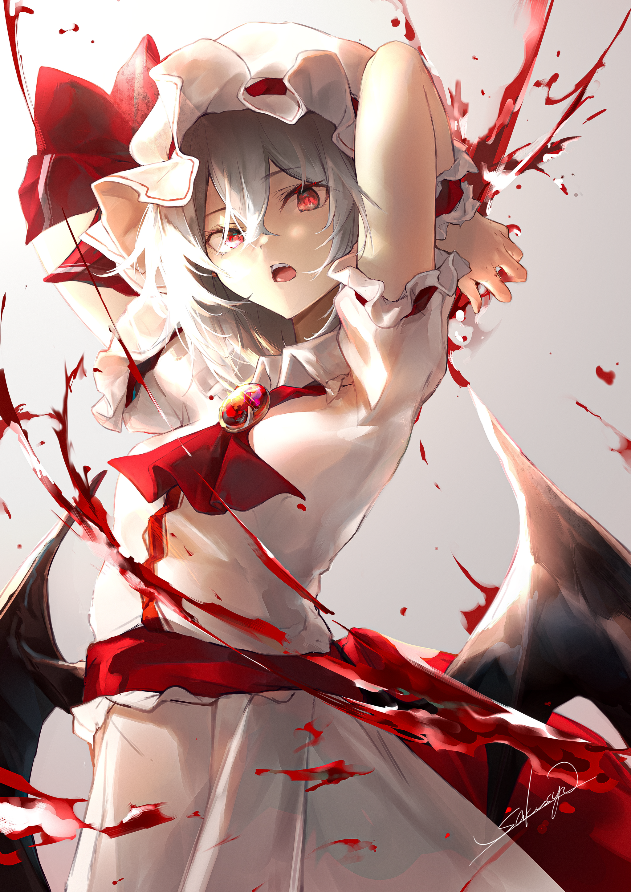 Remilia scarlet - Touhou, Remilia scarlet, Anime, Anime art, Sakusyo