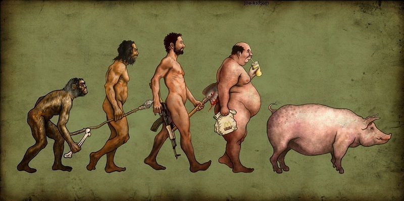 The evolution of mankind continues - My, Humor, Laugh, Elephants, Flatulence, Vital, Sad humor, Subtle humor, Friends, cat, Kittens, Wordplay, Joke, Irony, Philosophy, Laziness, Toilet humor, Suffering middle ages, Strange humor, Age, Dank memes