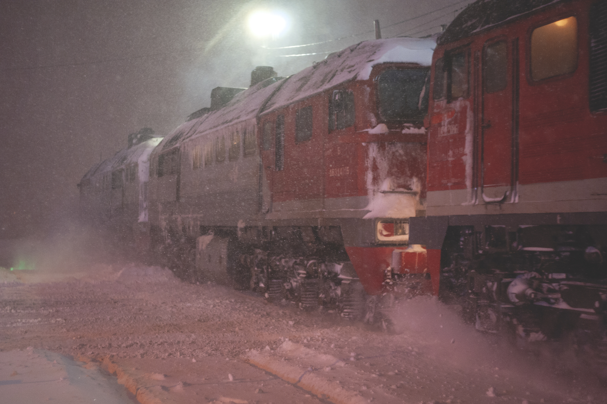 Blizzard on Sakhalin - My, Sakhalin, Blizzard, Blizzard, A train, Railroad crossing, Town, Longpost