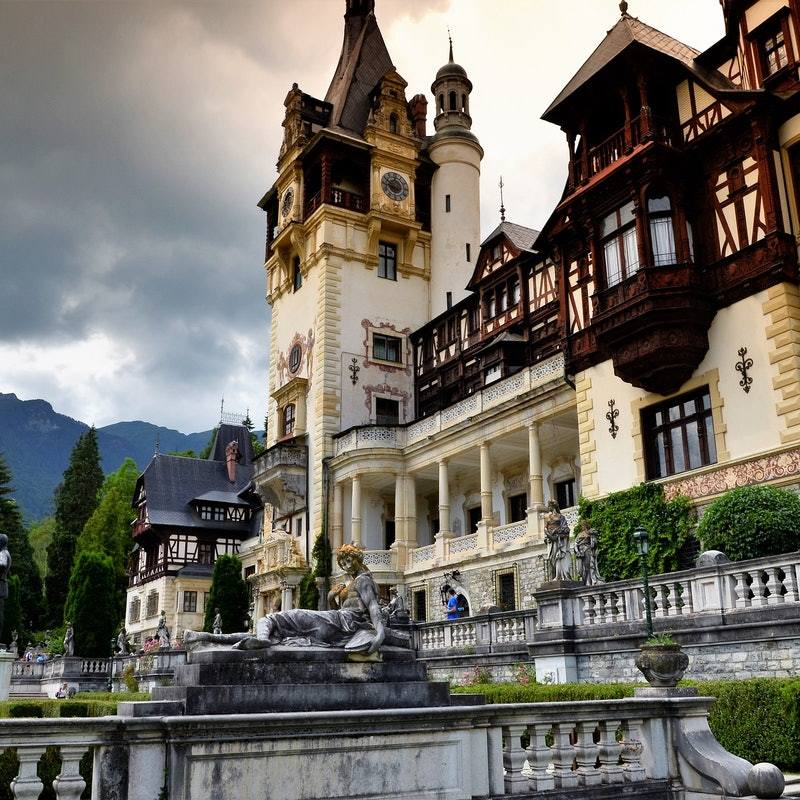 Peles Castle - The photo, Architecture, Design, sights, Lock, Romania, Longpost