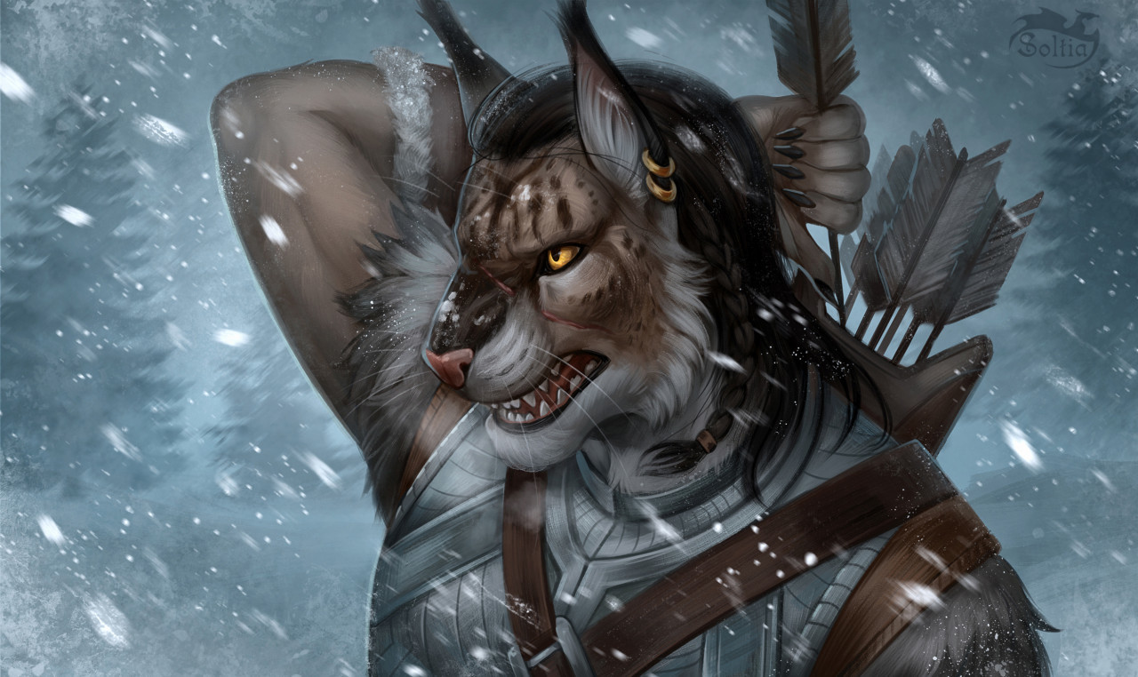 Kajit - Furry, Anthro, Art, Furry feline, The elder scrolls, The Elder Scrolls V: Skyrim, Khajiit, Soltia