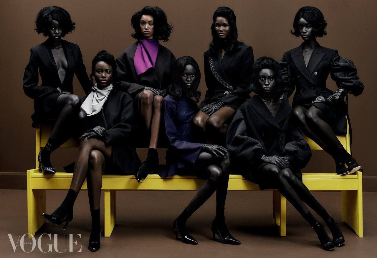 Seven Shades of Black - Vogue, Models, Black people