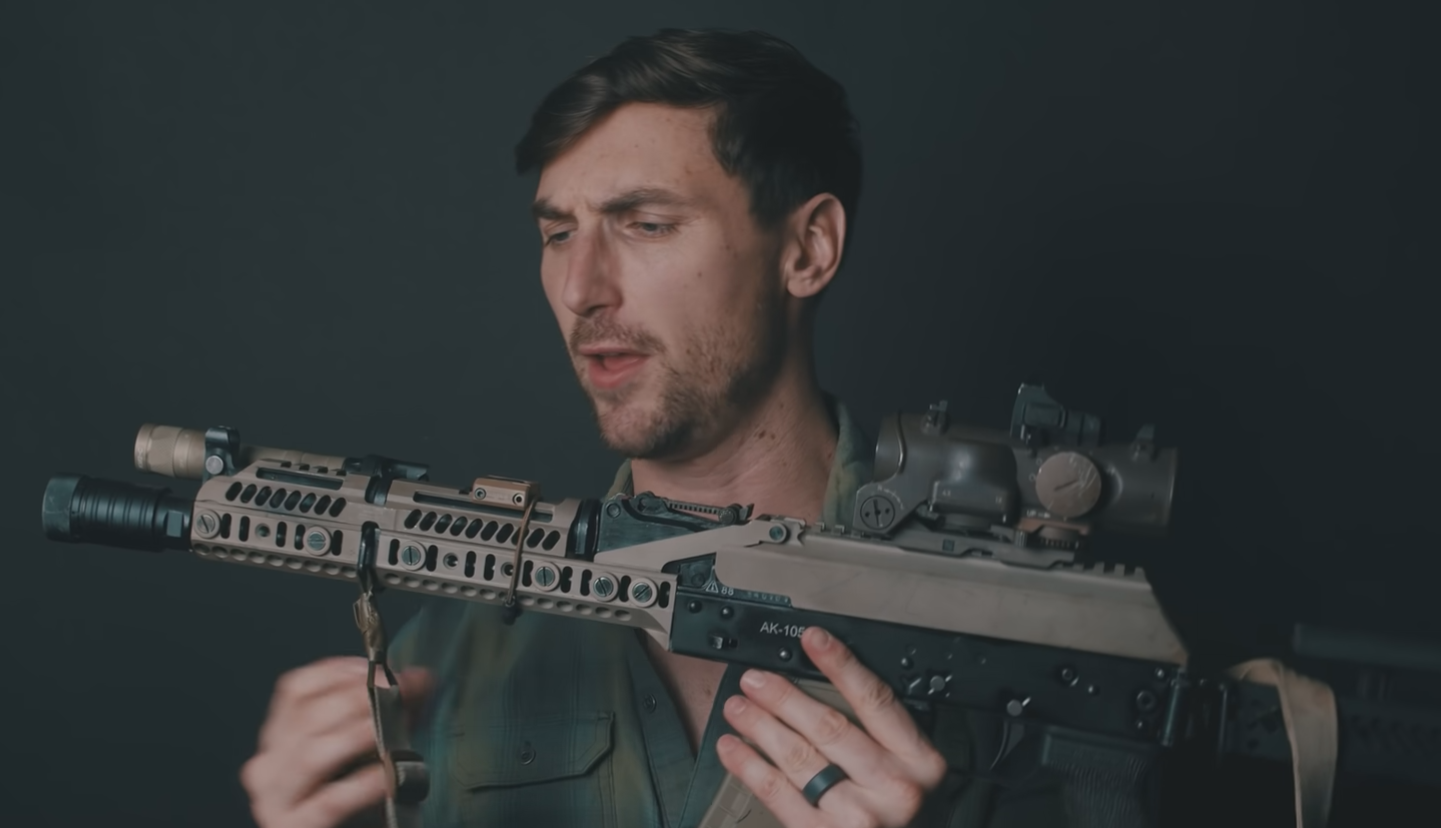 American Commando and his AK-105 - Weapon, Machine, Kalashnikov assault rifle, Special Forces, Overview, USA, Youtuber, Tactics, Video, Mat, Longpost