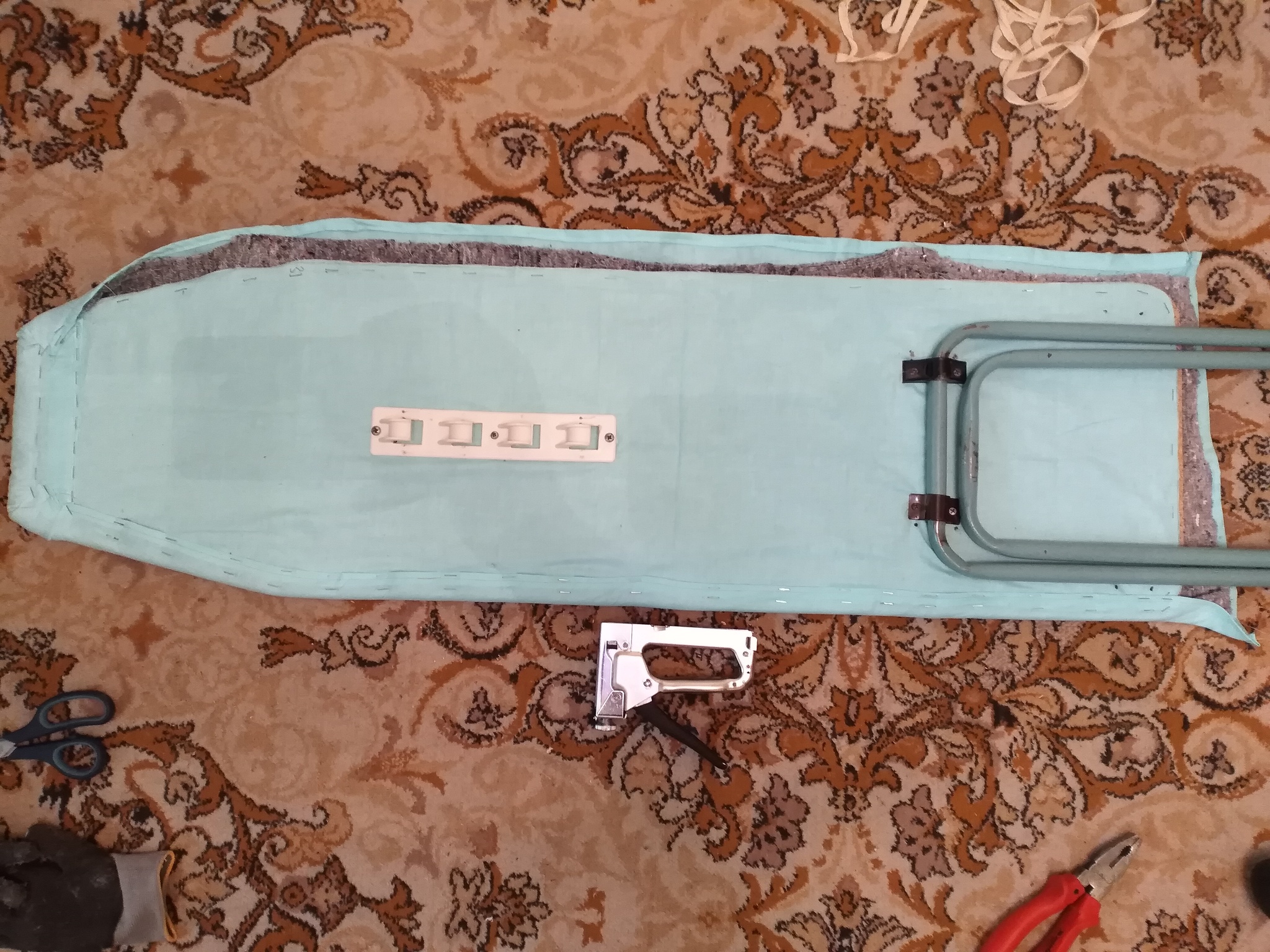 Restoration of the ironing board - My, With your own hands, Longpost, Restoration, Needlework with process