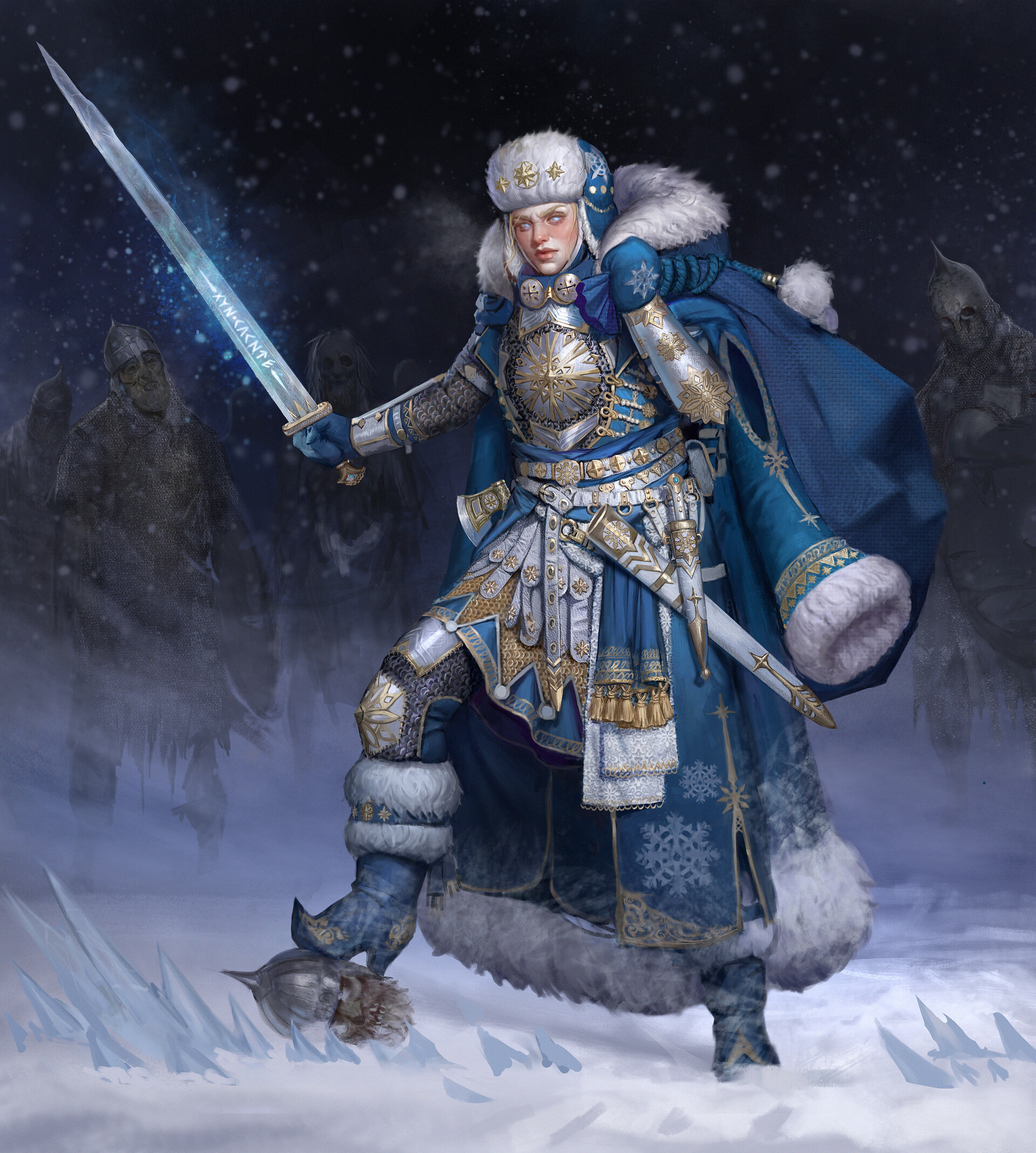 Snow Maiden - Snow Maiden, Art, Slavic fantasy