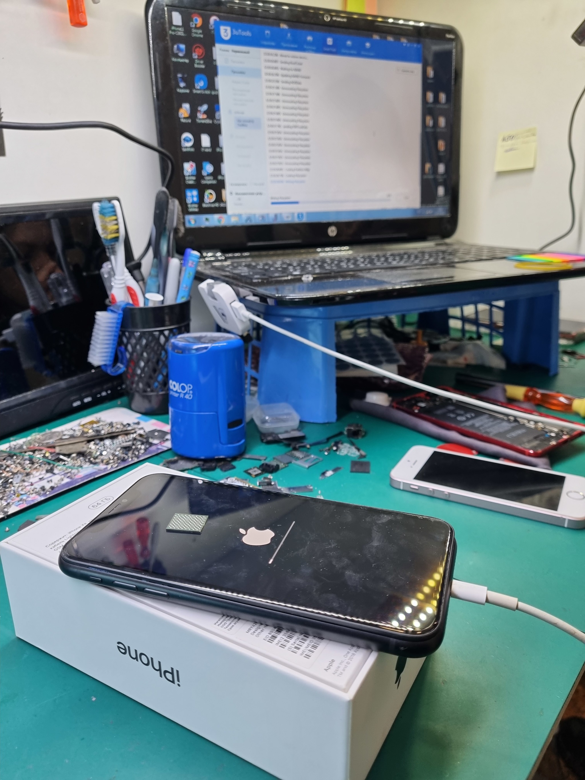 How does a phone die? Suddenly) - My, Moscow, Tambov, Repair of equipment, Ремонт телефона, Rebolling, Diagnostics, Recovery, Service center, Soldering, Longpost