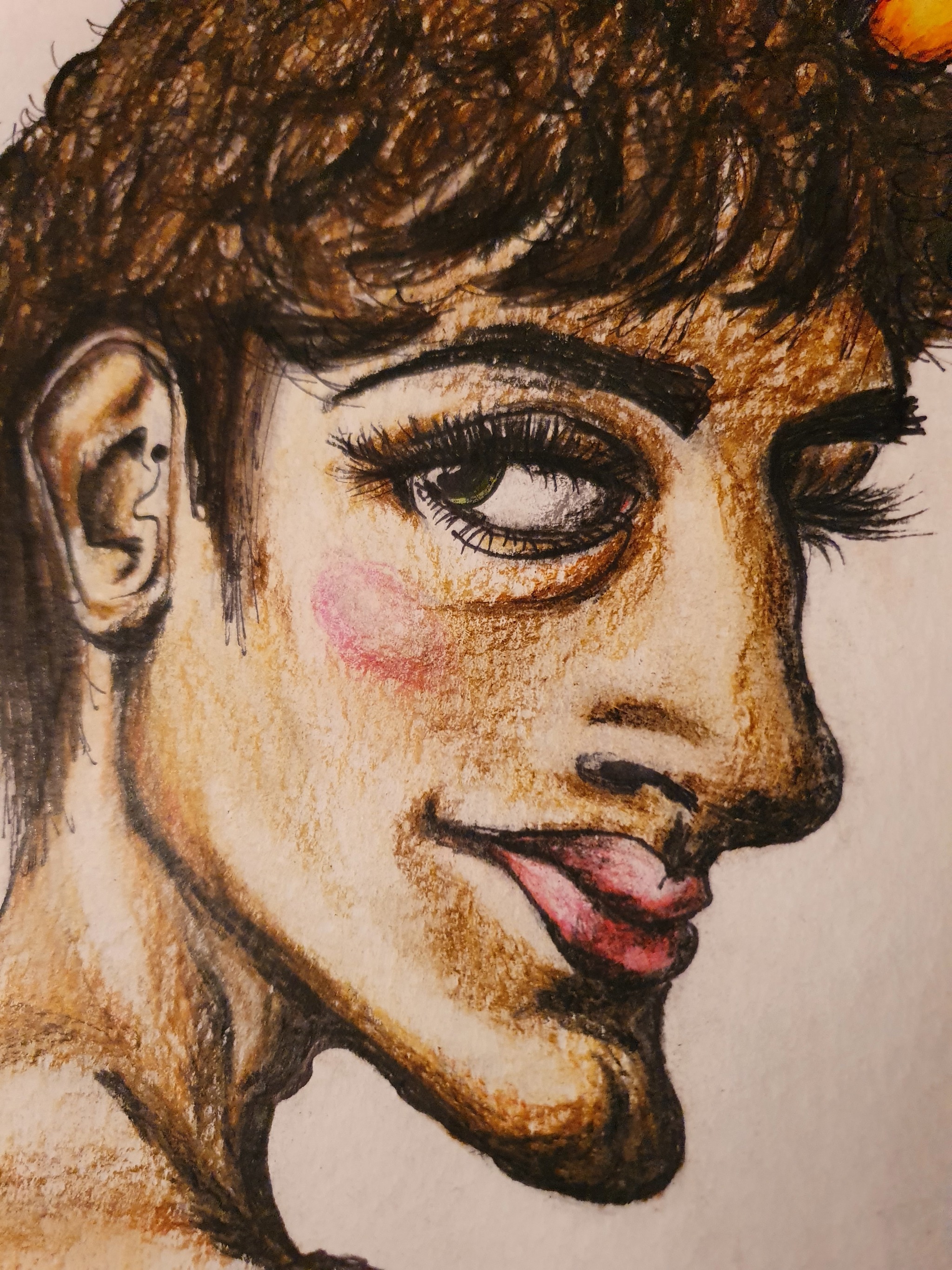 Prince - My, Pencil drawing, Colour pencils, Prince, Longpost