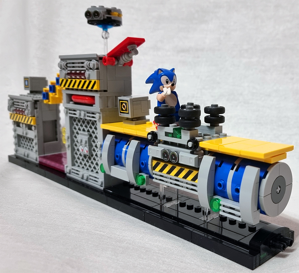 Дополнительные уровни для LEGO Sonic the Hedgehog - Green Hill Zone - Моё, LEGO, Конструктор, Ежик Соник, Ретро-Игры, Sega Mega Drive, Видео, Длиннопост