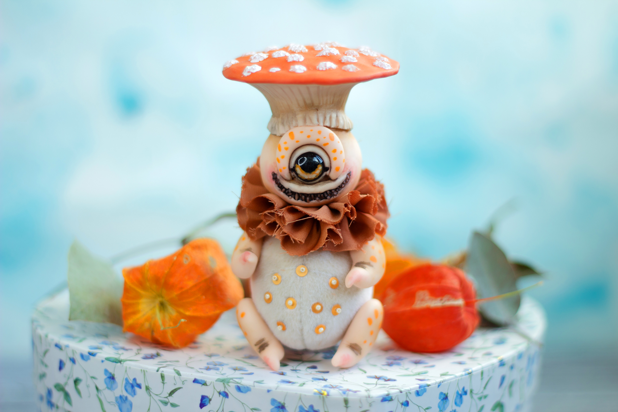 Gribomonstra - My, Needlework without process, Mixed media, Toys, Decor, Polymer clay, Longpost