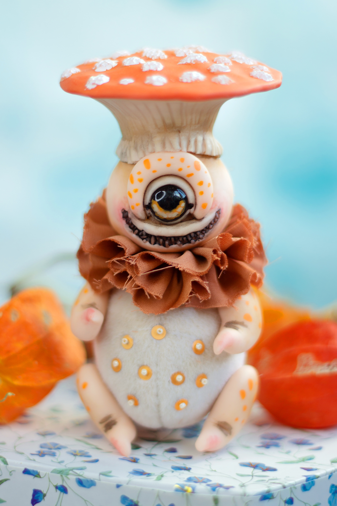 Gribomonstra - My, Needlework without process, Mixed media, Toys, Decor, Polymer clay, Longpost