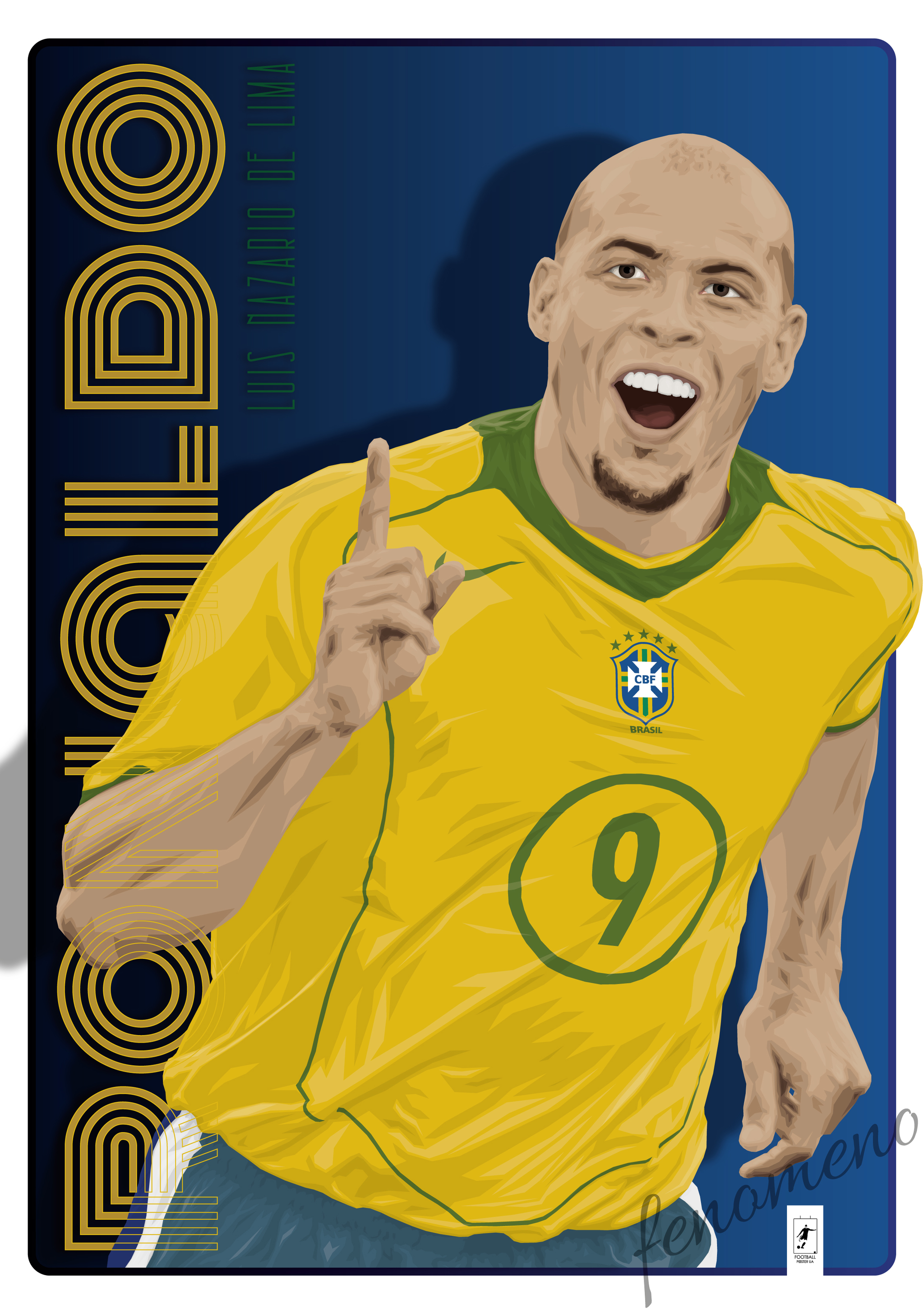 Phenomenon - My, Images, Art, Football, Footballers, Ronaldo, Vector graphics