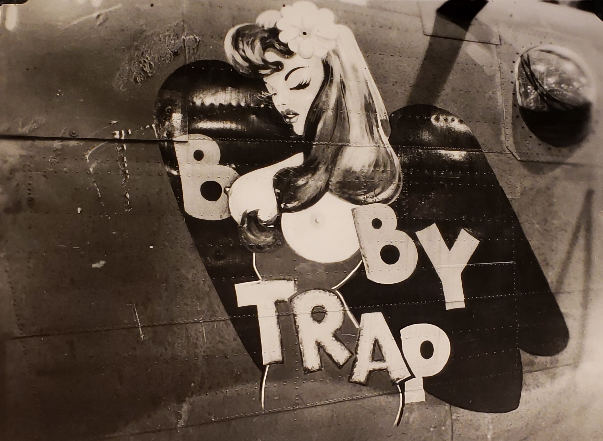 Nose Art – World War II painting #4 - NSFW, My, Pin up, Hand-drawn erotica, Aviation, Airplane, The Second World War, Second, Military aviation, Historical photo, b-24, p-38, Longpost