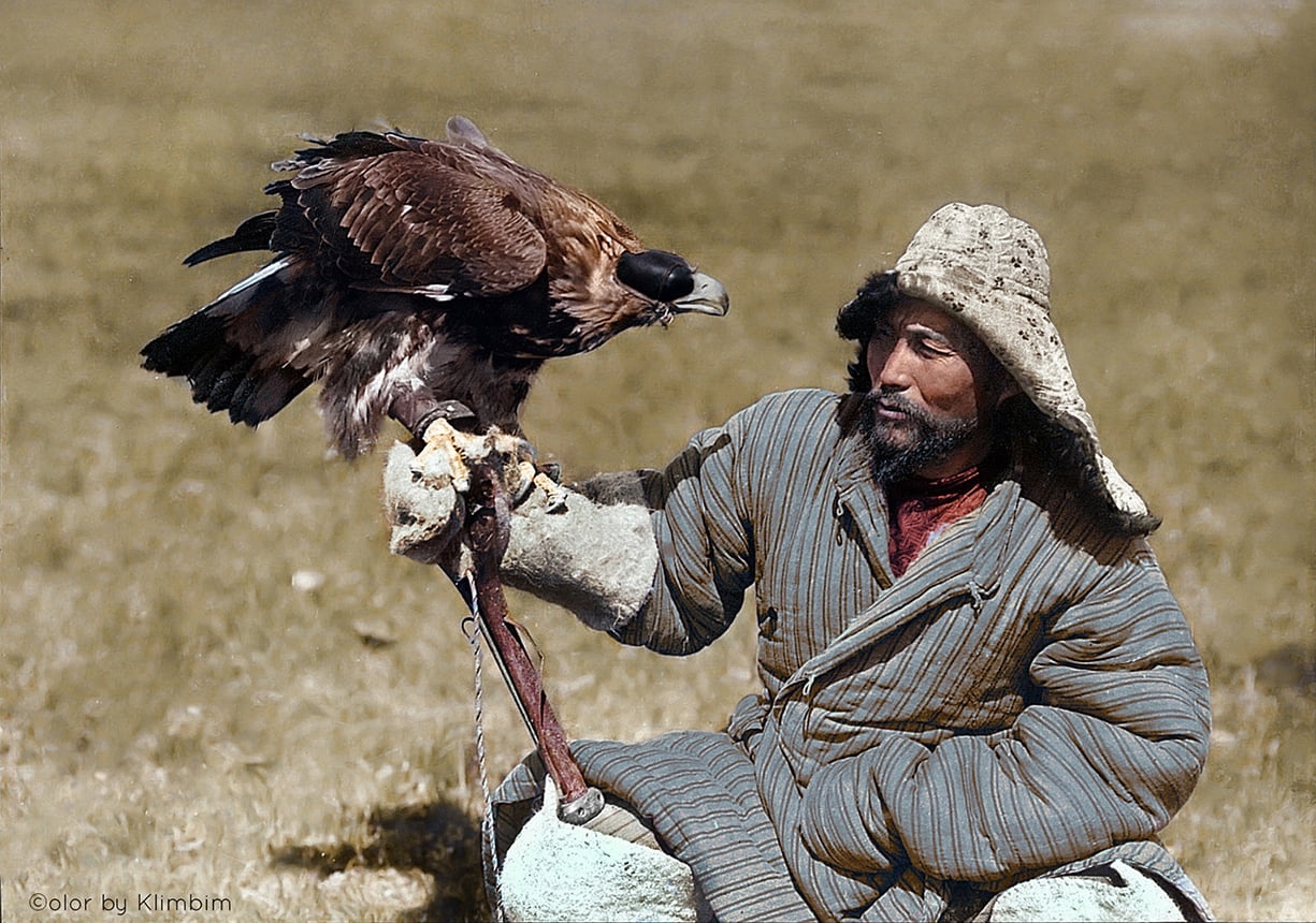 Беркутчи - История, Историческое фото, Птицы