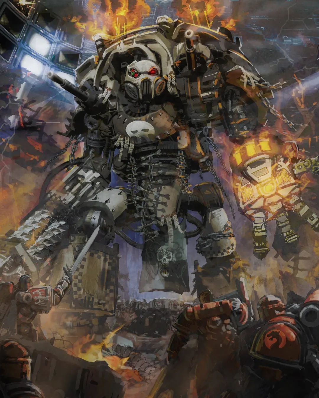 Wh40k Art by Shane Cook - Warhammer 40k, Wh Art, Chaos Space marines, Adeptus Astartes, Adepta Sororitas, Thunder Warriors, Erebus, Emperor`s Children, Word bearers, Ultramarines, Astra Militarum, Дредноут, Длиннопост