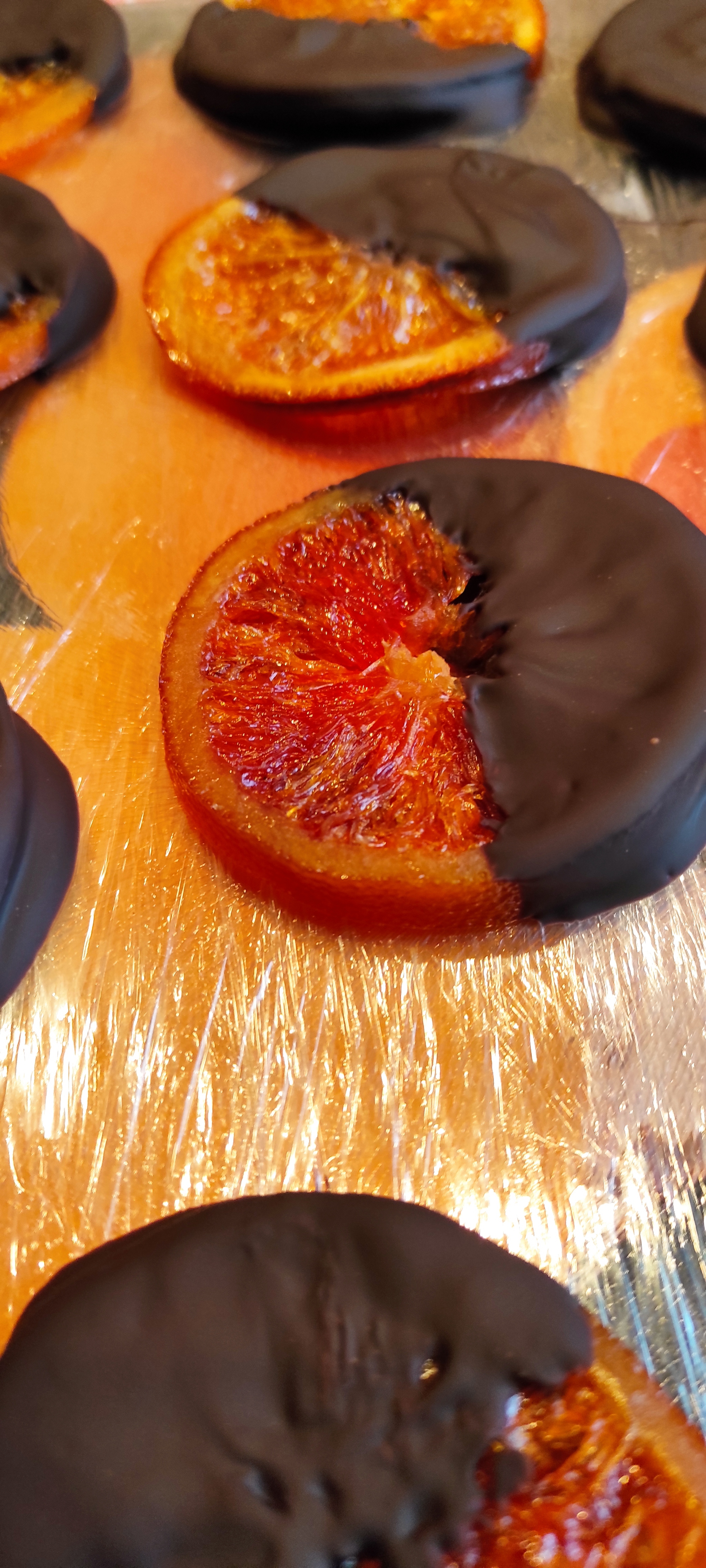 Caramelized oranges in chocolate - My, Longpost, Hobby, Orange, Chocolate, Recipe