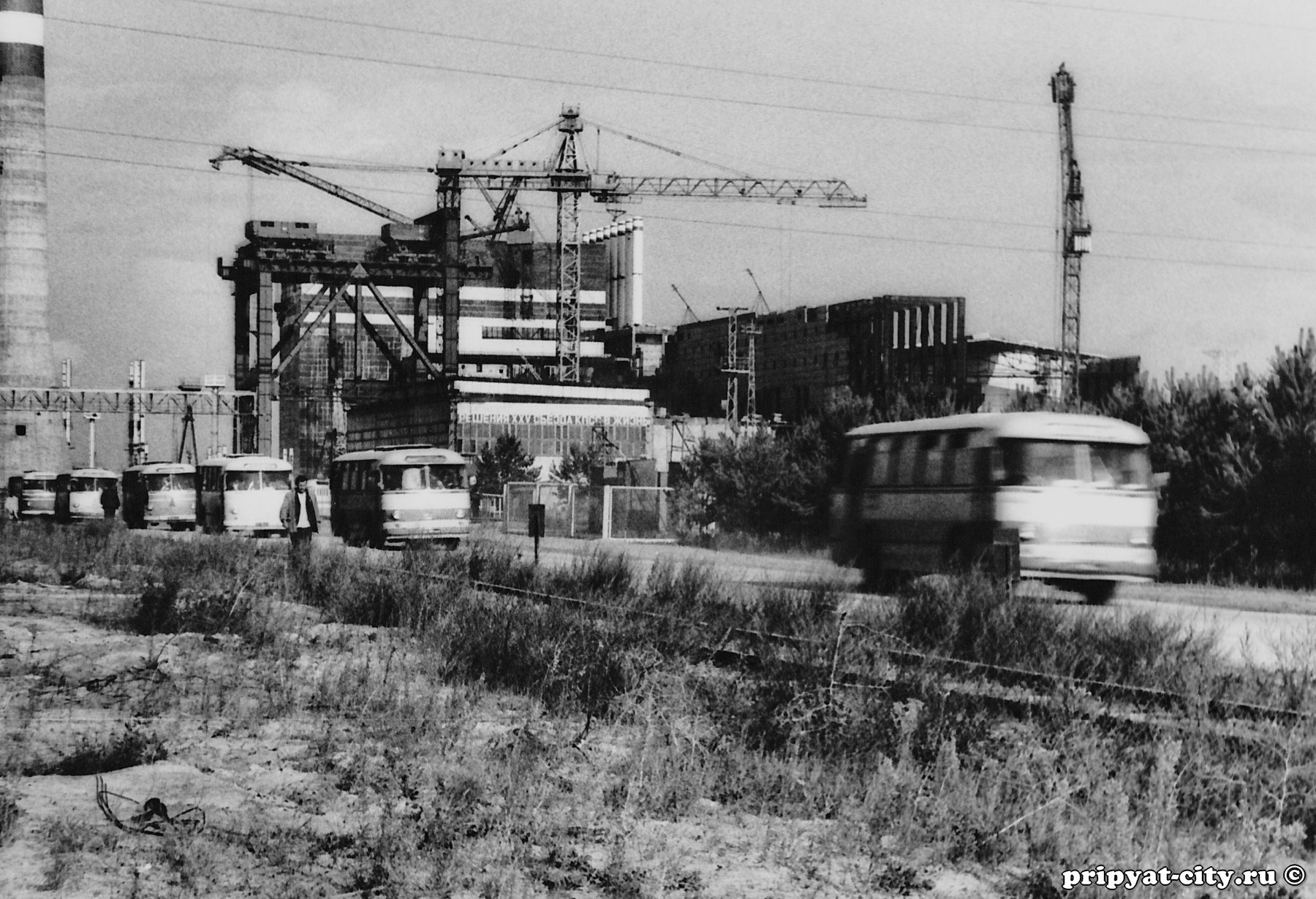 Construction of the Chernobyl NPP - My, Chernobyl, Pripyat, archive, Rare photos, 70th, 80-е, The photo, Longpost