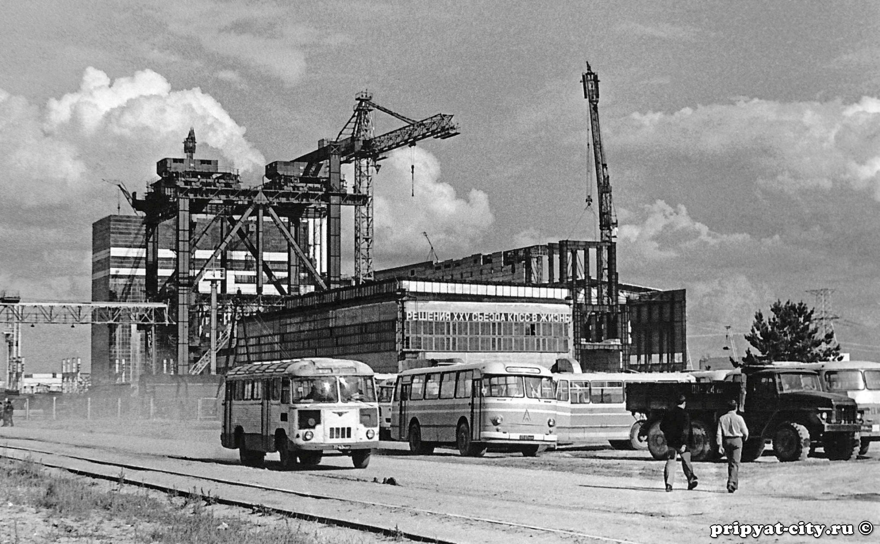 Construction of the Chernobyl NPP - My, Chernobyl, Pripyat, archive, Rare photos, 70th, 80-е, The photo, Longpost