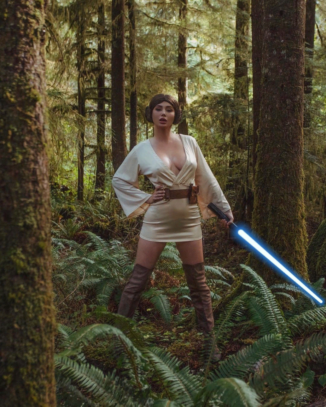 Sarah Jean Underwood is the right Jedi! - NSFW, Girls, Erotic, Boobs, Jedi, Longpost