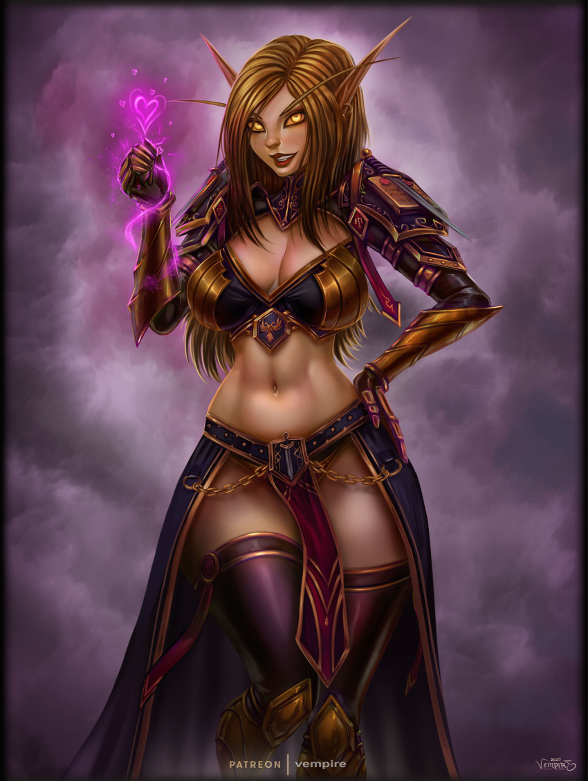 Elves - NSFW, Vempirick, Art, Hand-drawn erotica, Games, Warcraft, World of warcraft, Elves, Blood elves, Abyss Elves, Nightborne, Longpost