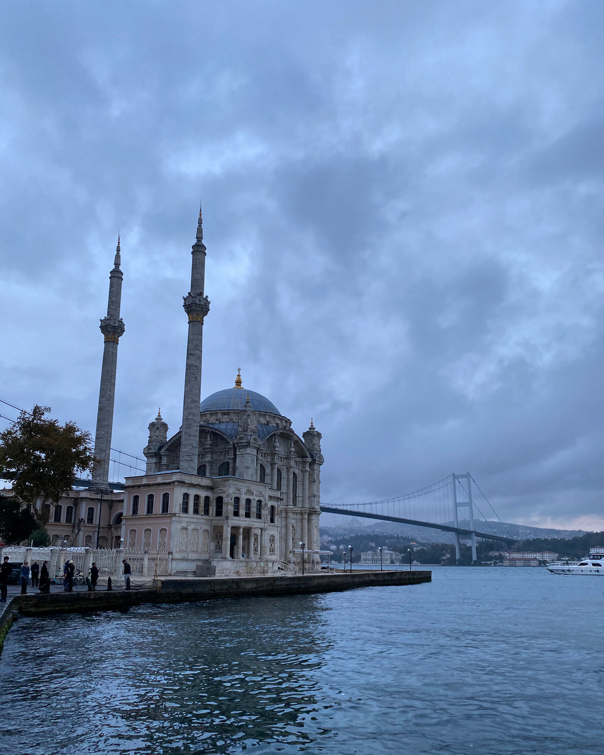 Ortakoy Mosque during the day, evening and night. Istanbul. Shot on iphone 11 - My, Mobile photography, Istanbul, Turkey, Mosque, Longpost