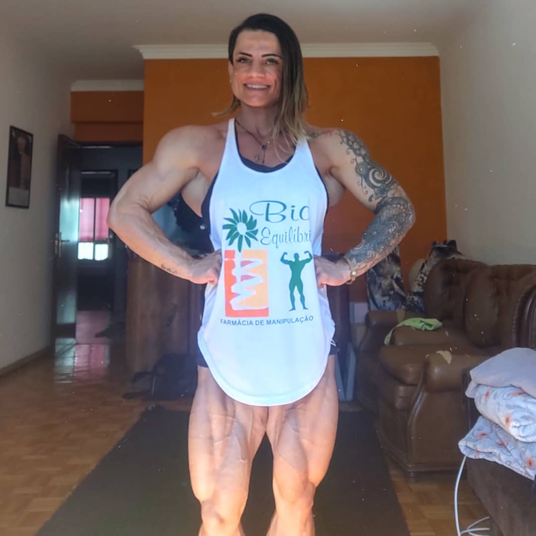 Alcione Santos - NSFW, Girls, Strong girl, Sports girls, Bodybuilders, Body-building, Sleep-Sleep, Video, Longpost