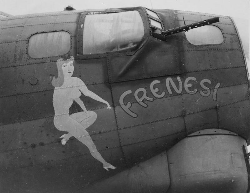 Nose Art – World War II painting #6 - NSFW, My, Pin up, Airplane, Historical photo, Aviation, Military history, The Second World War, Bomber, Boeing B-17, Longpost, Nose Art