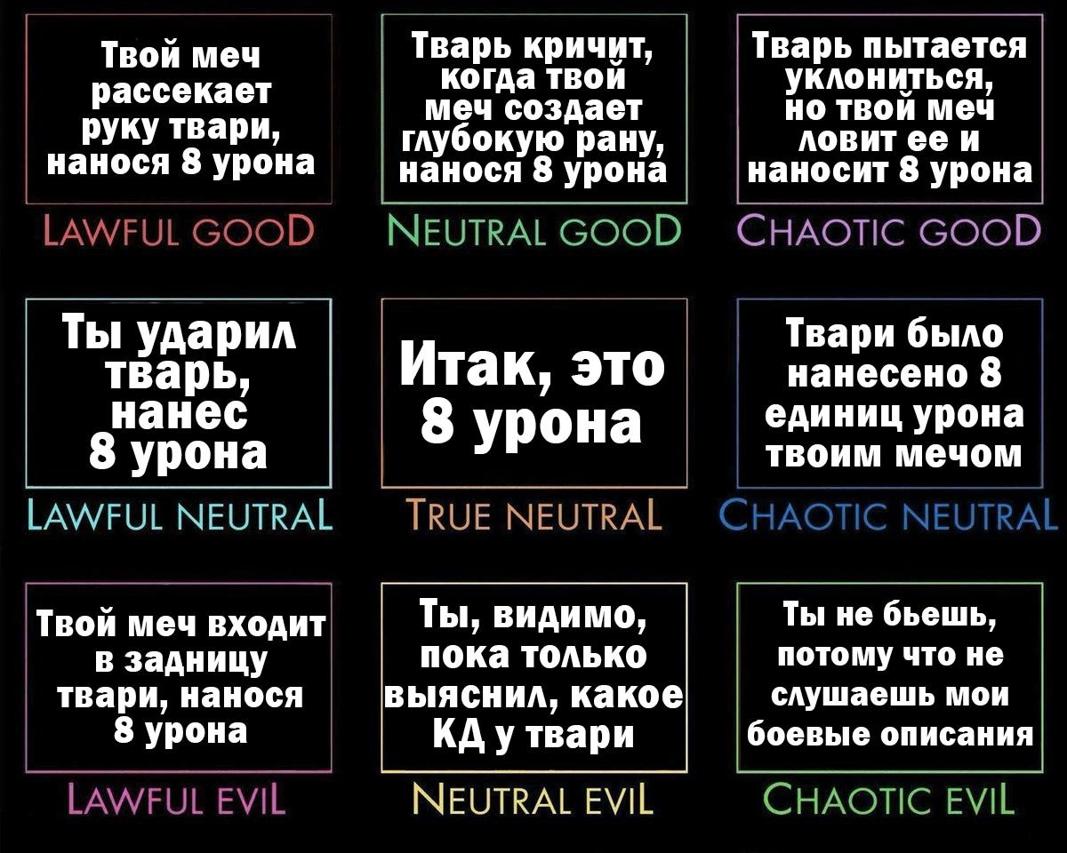 А какое описание боя у тебя? | Пикабу