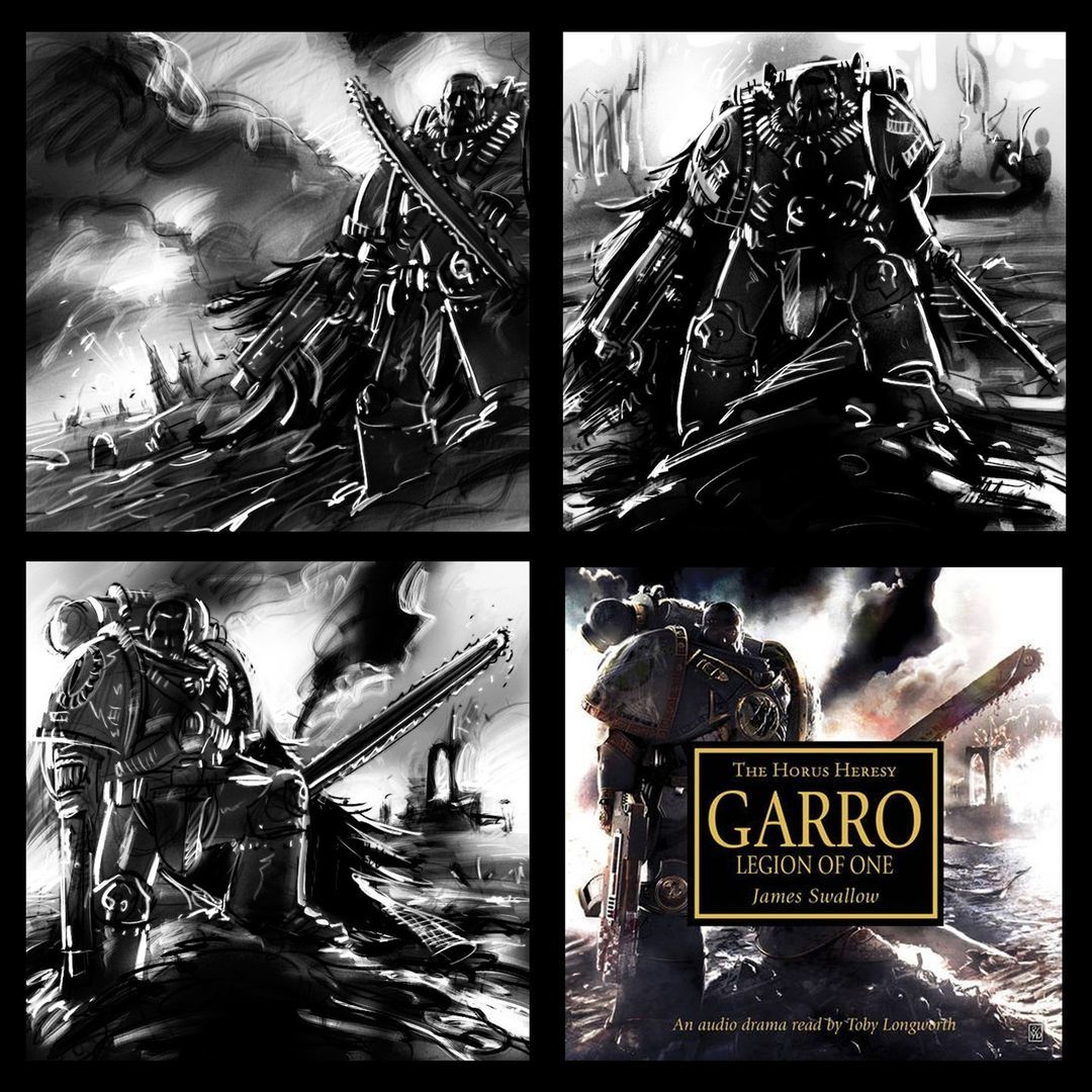 Garro: Legion of One Cover Art by Neil Roberts - Warhammer 40k, Wh Art, Harvel Loken, Adeptus Astartes, Sons of Horus, Garro, Horus heresy, Warhammer 30k, Longpost