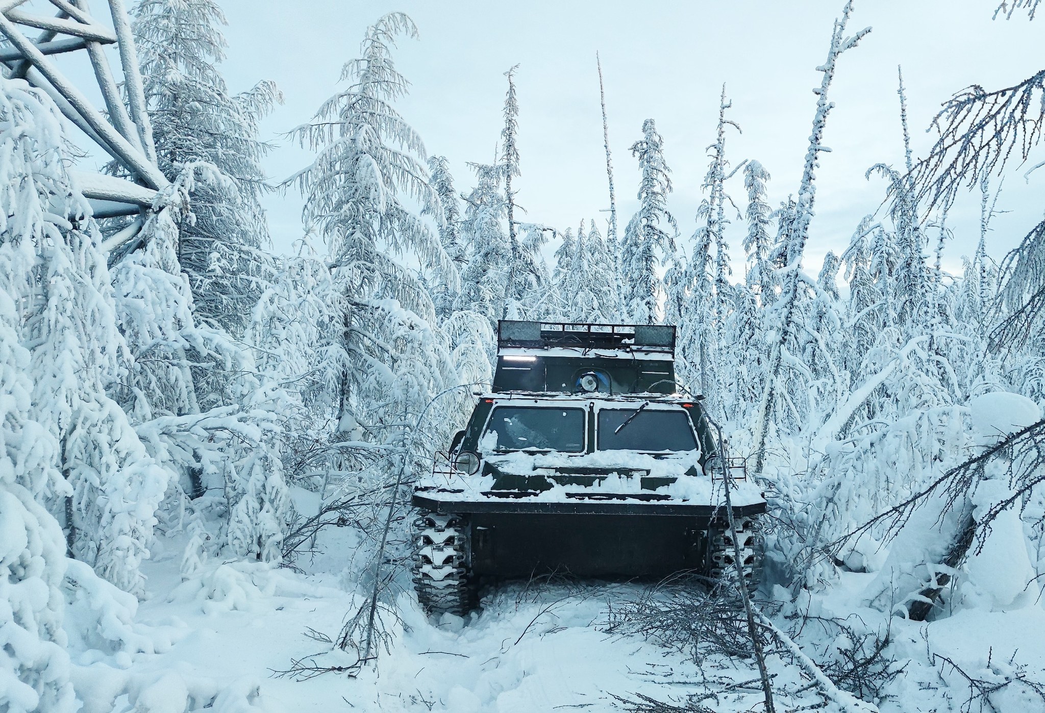 Almost Chb - My, North, Yakutia, Taiga, Winter, Snow, All-terrain vehicle, Geodesy, Far North, Longpost