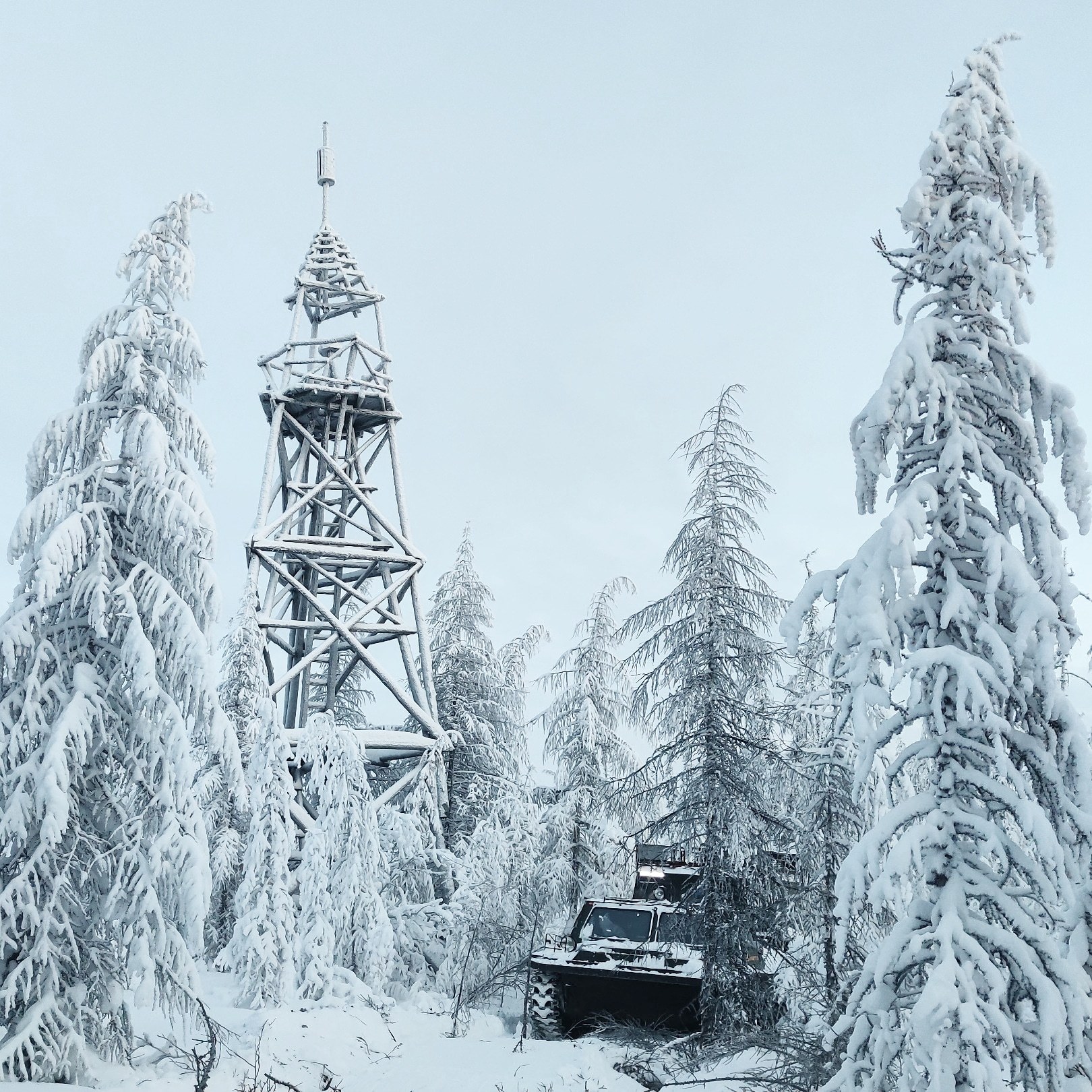 Almost Chb - My, North, Yakutia, Taiga, Winter, Snow, All-terrain vehicle, Geodesy, Far North, Longpost