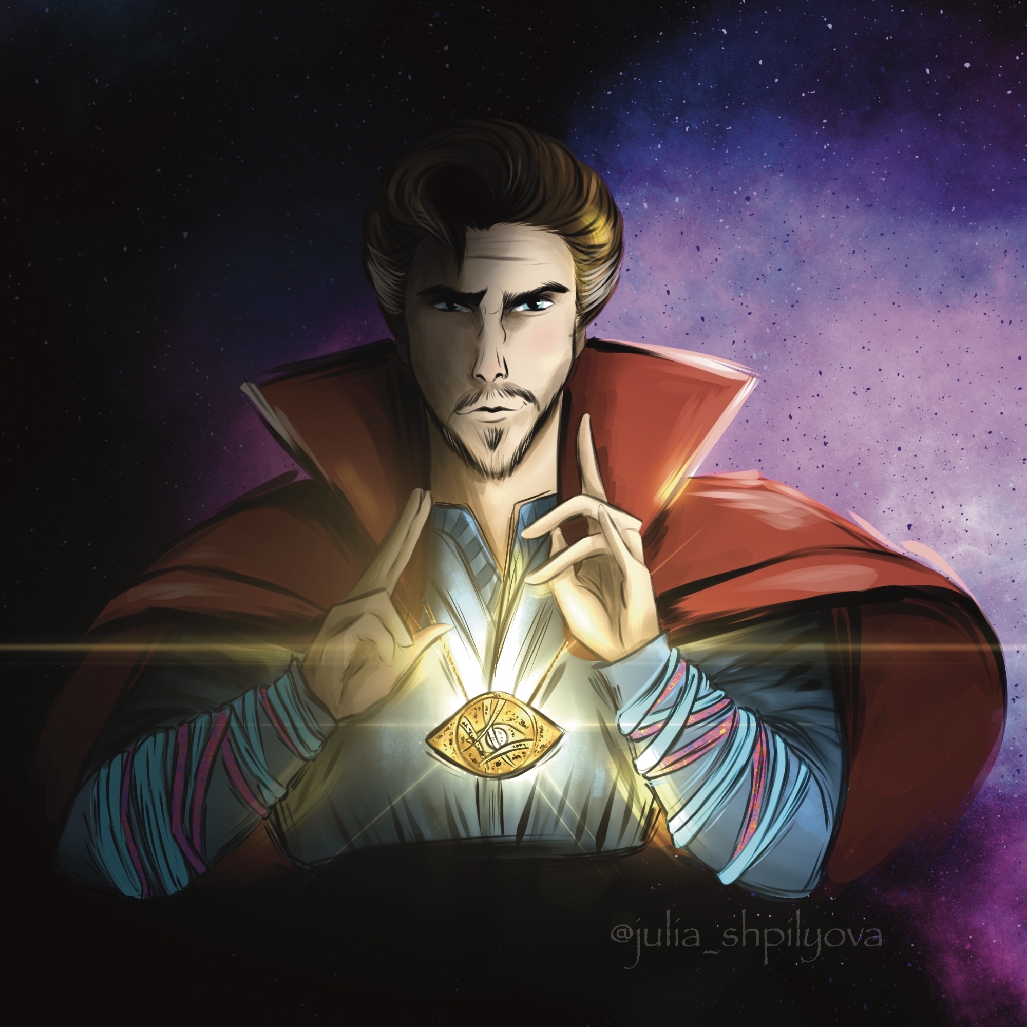 Doctor Strange (Art) - My, Marvel, Art, Doctor Strange, Doctor Strange: In the Multiverse of Madness, Benedict Cumberbatch